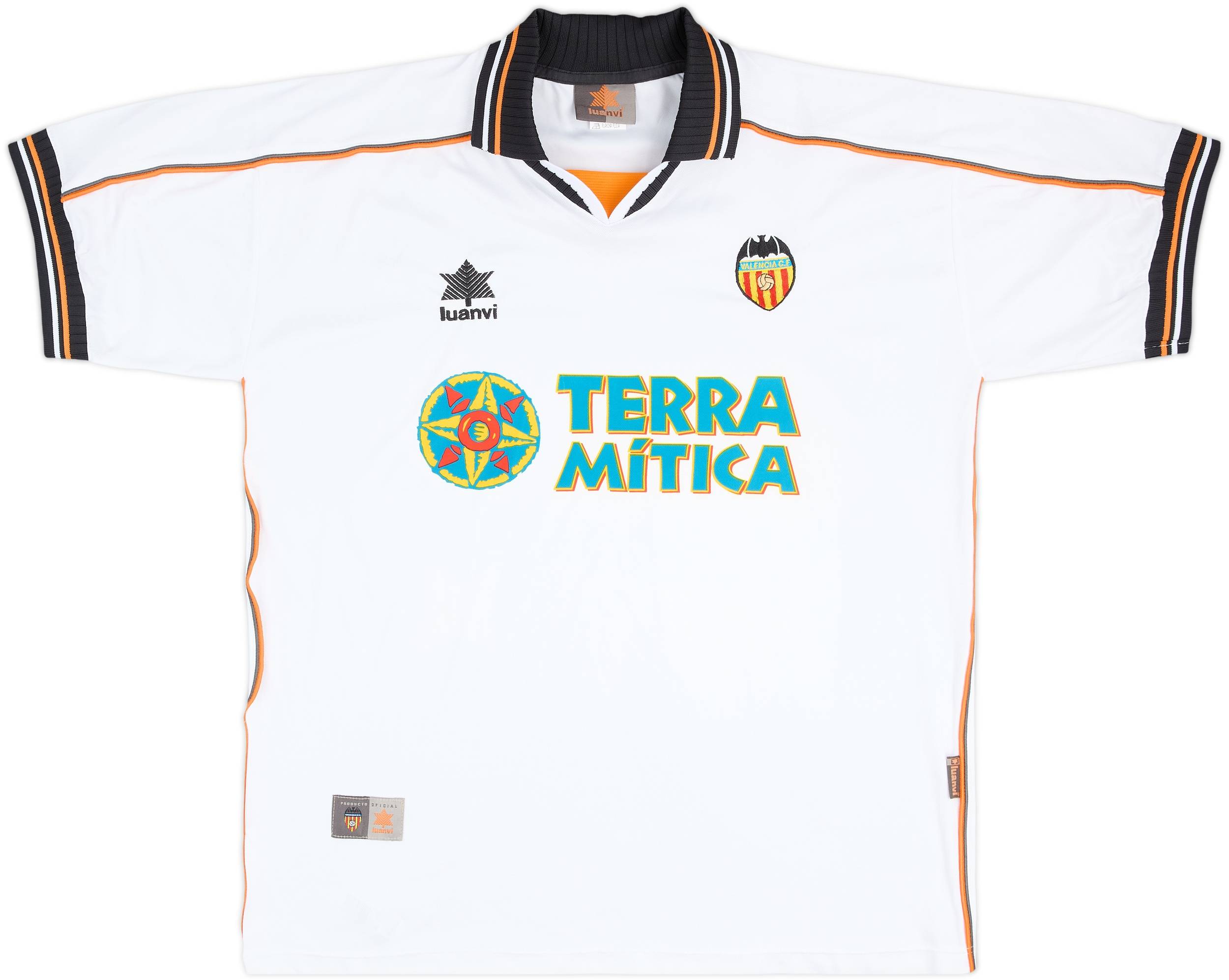 1999-00 Valencia Home Shirt - 8/10 - (XL)