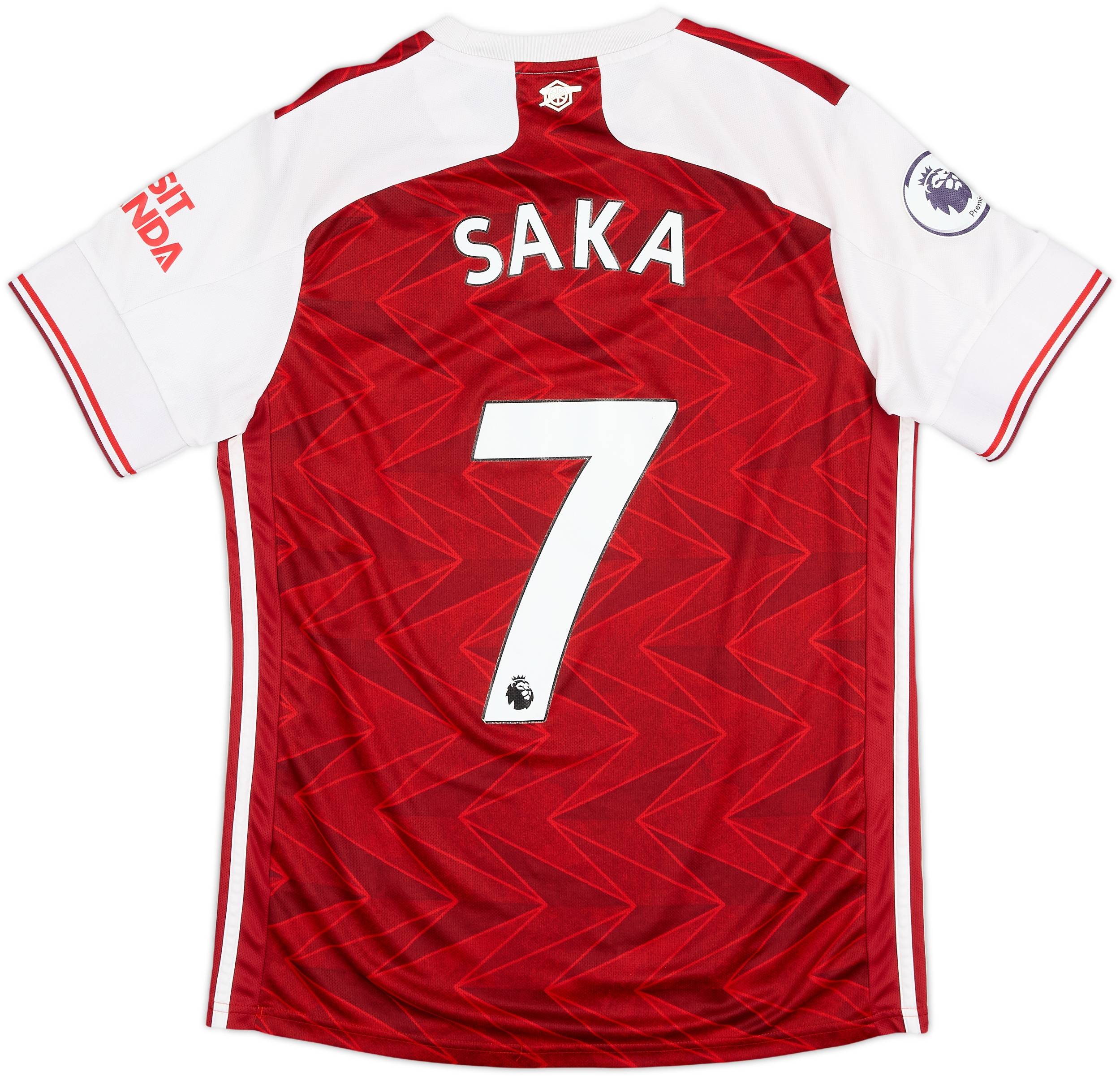 2020-21 Arsenal Home Shirt Saka #7 - 5/10 - (M)