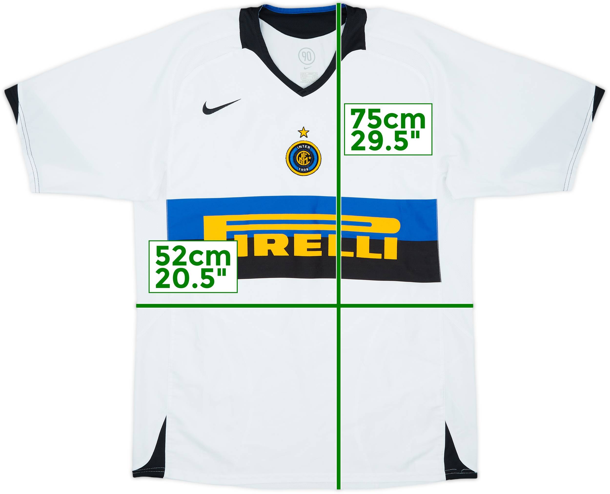 ウェア 05-06s NIKE INTER MILAN AWAY GAME SHIRTS 2005-06 Inter Milan Away Shirt - 9/10 - (M)