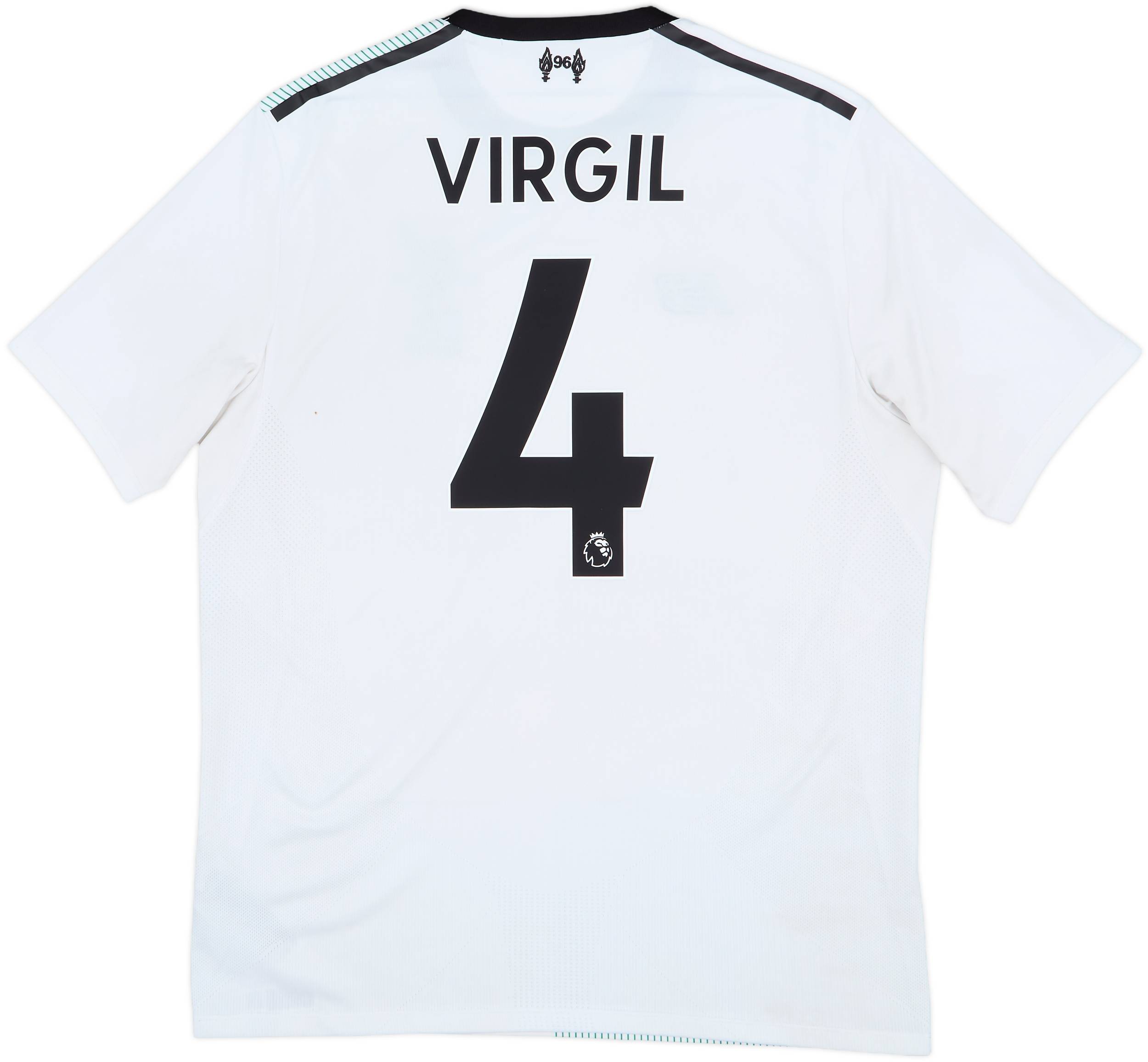 2017-18 Liverpool Away Shirt Virgil #4 - 5/10 - (M)