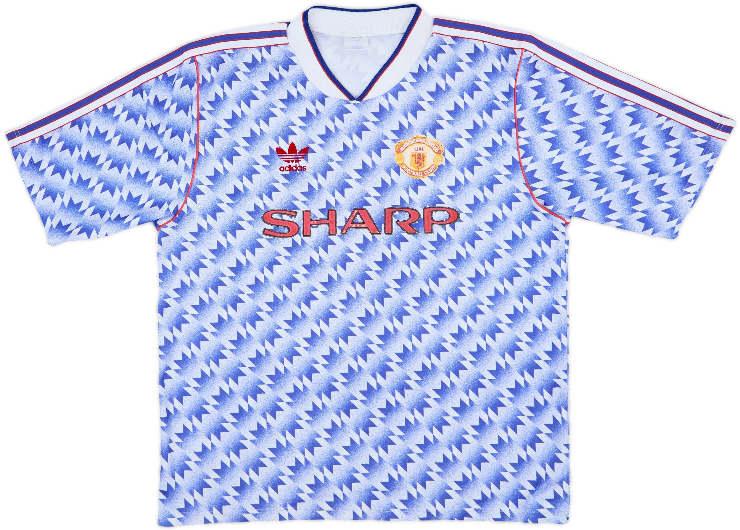 1990-92 Manchester United Away Shirt - 7/10 - (L)