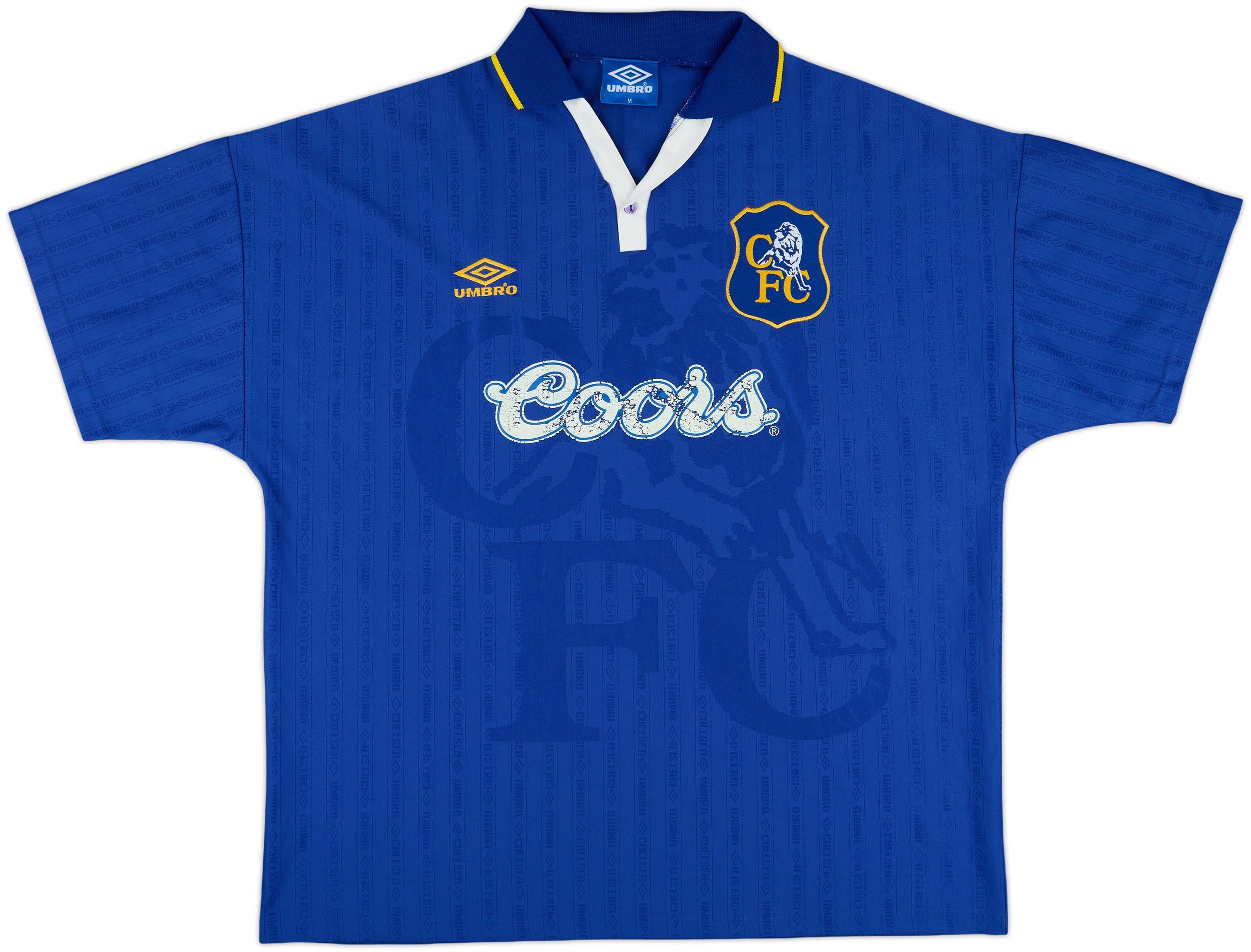 チェルシー　97/99 UMBRO VIALLI No.9 Mサイズ 1997/99 VIALLI #9 Chelsea Vintage Umbro CUP WINNERS CUP