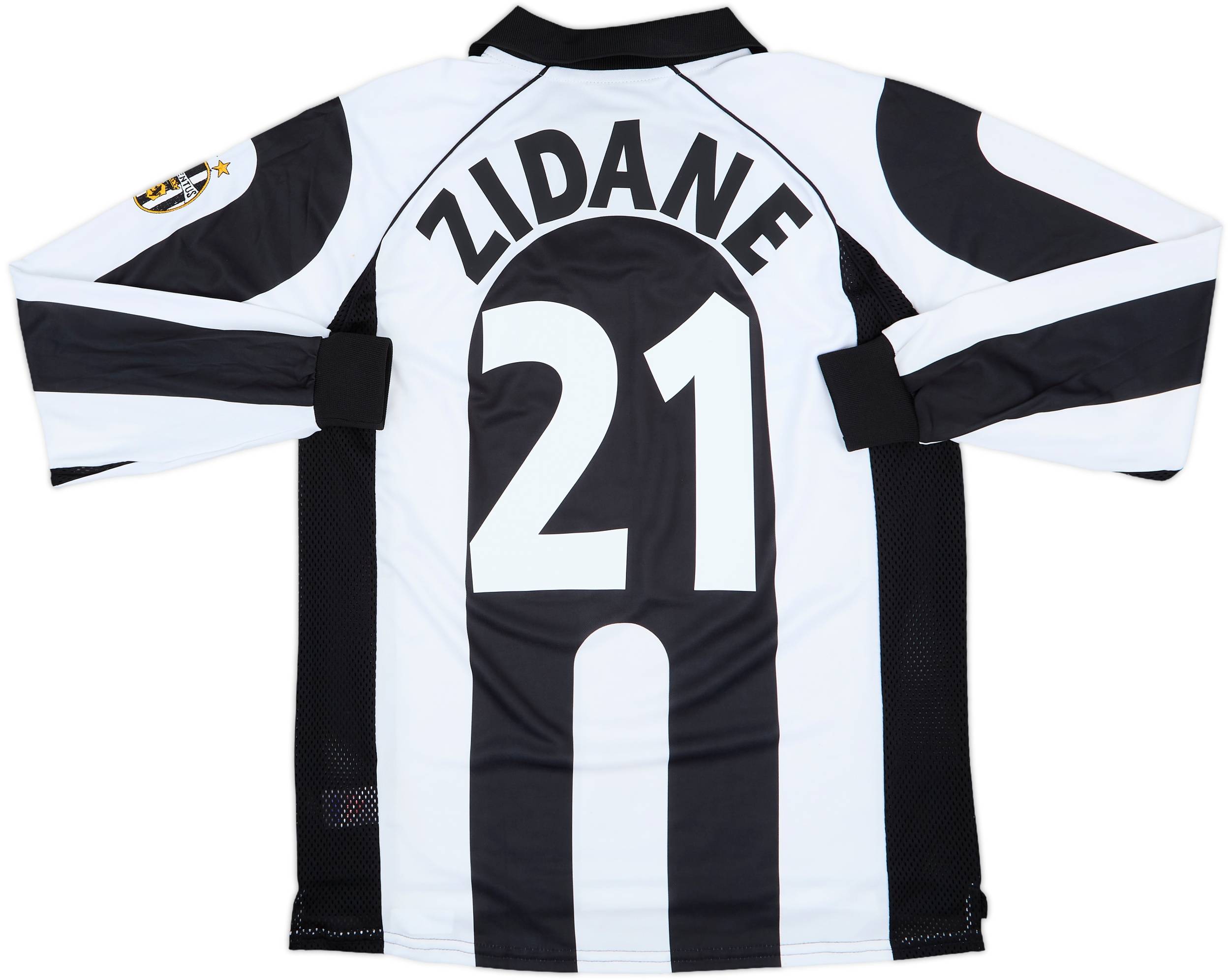 1997-98 Juventus Centenary Home L/S Shirt Zidane #21 - 8/10 - (M)