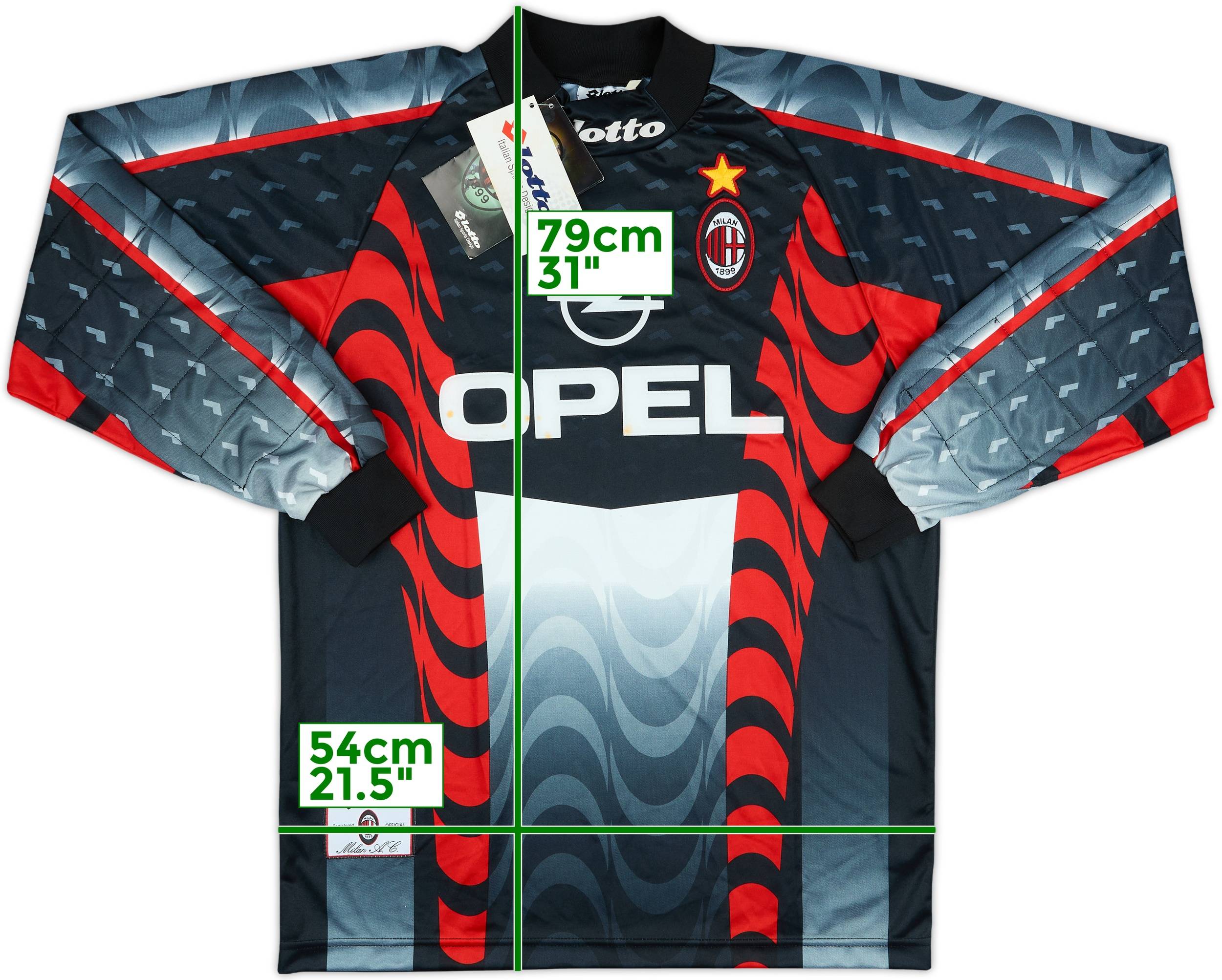 Lotto AC MILAN ゲームシャツ 90's lotto ”AC Milan” Football Shirt / ACミラン フットボール