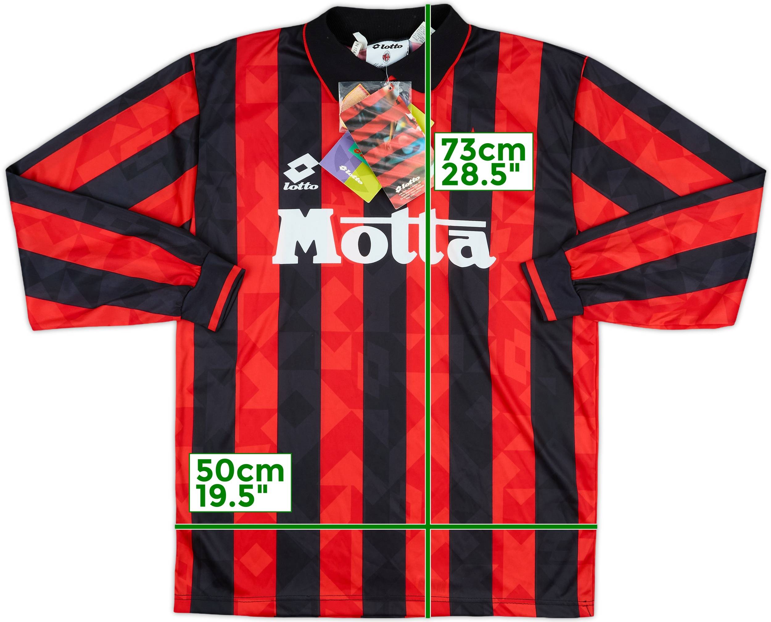 1993-94 AC Milan Home L/S Shirt (L)