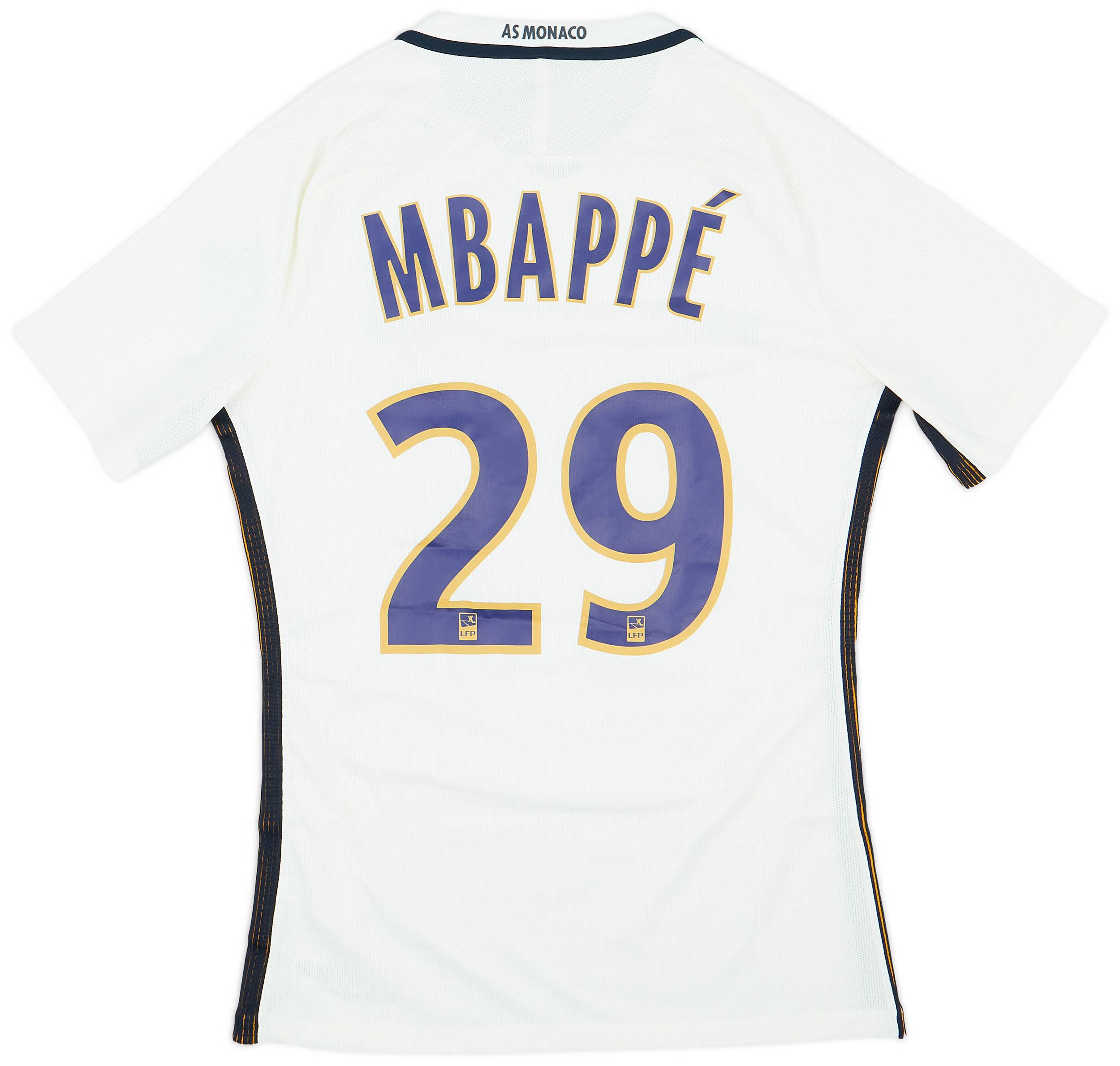 2016-17 Monaco Authentic Away Shirt Mbappe #29 (M)