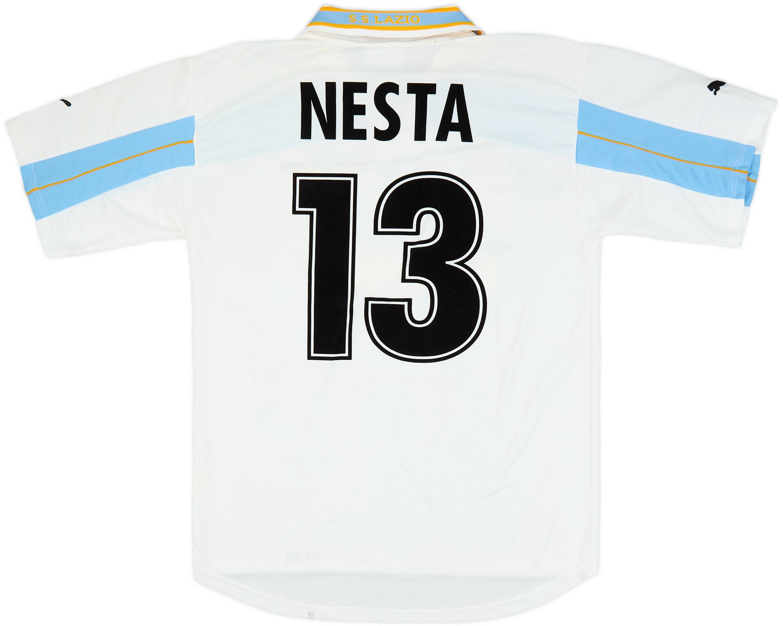 1999-00 Lazio Centenary Home Shirt Nesta #13 - 5/10 - (L)