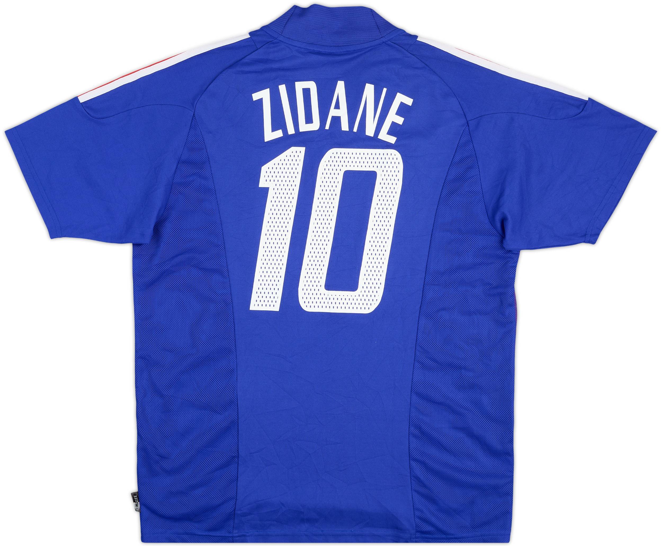 2002-04 France Home Shirt Zidane #10 - 8/10 - (L)