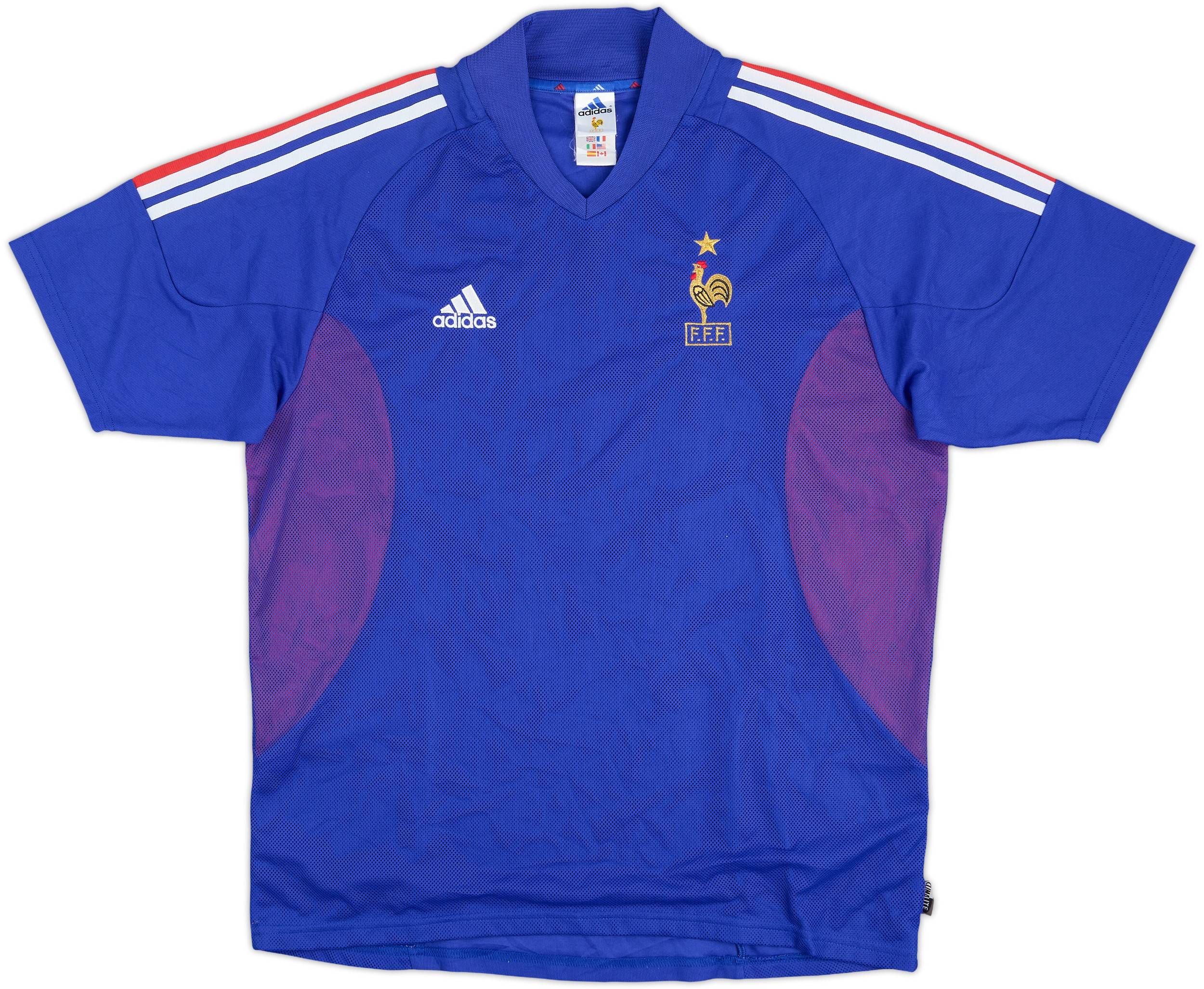 2002-04 France Home Shirt Zidane #10 - 8/10 - (L)