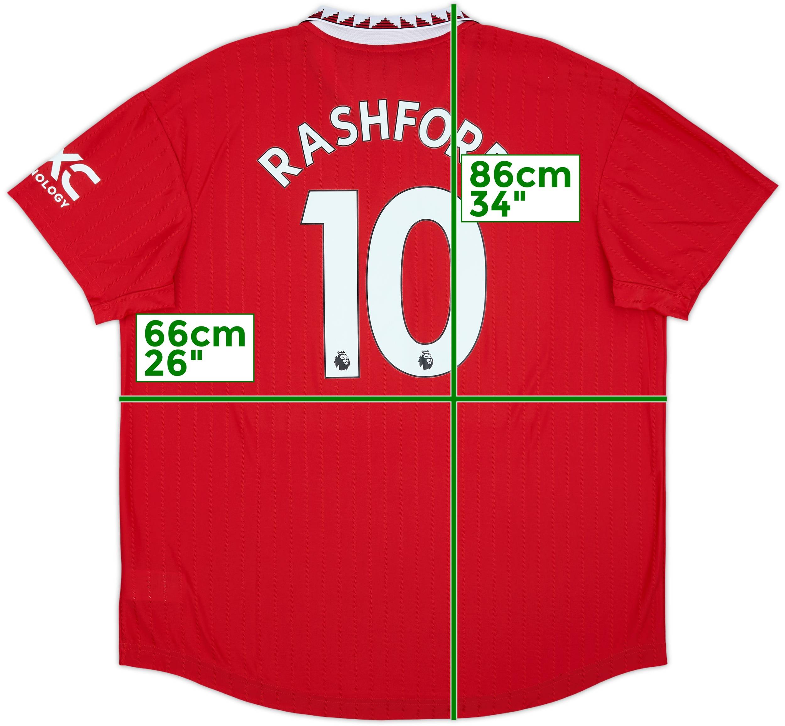 2022-23 Manchester United Authentic Home Shirt Rashford #10 - 10