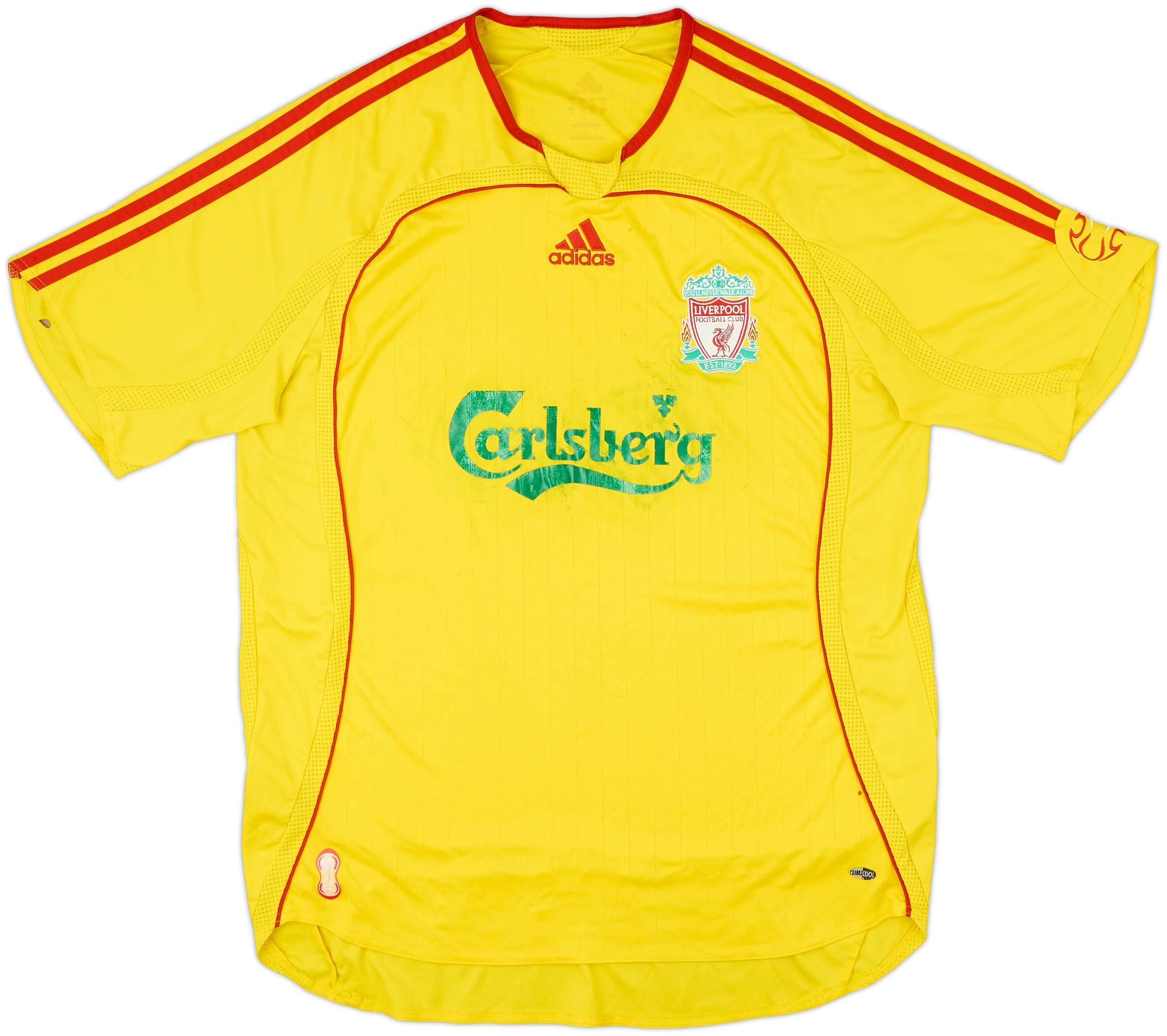 ウェア Rare LIVERPOOL 02-04 AWAY FOOTBALL SHIRT 2002-04 Liverpool Away Shirt Owen #10 - 5/10 - (XL)