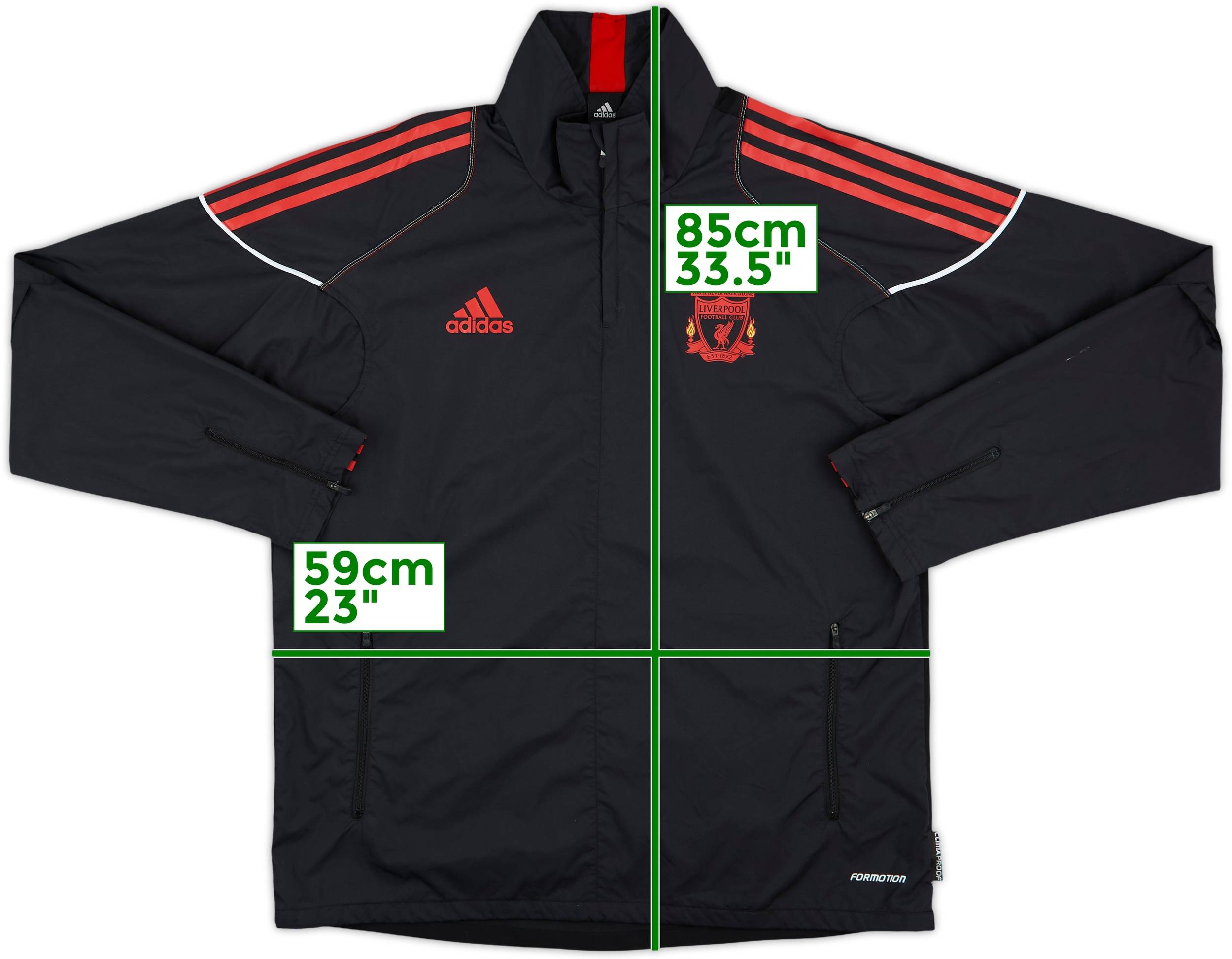 ウェア Liverpool 2010-11 adidas track jacket 2010-11 Liverpool adidas Track Jacket - 6/10 - (XXL)