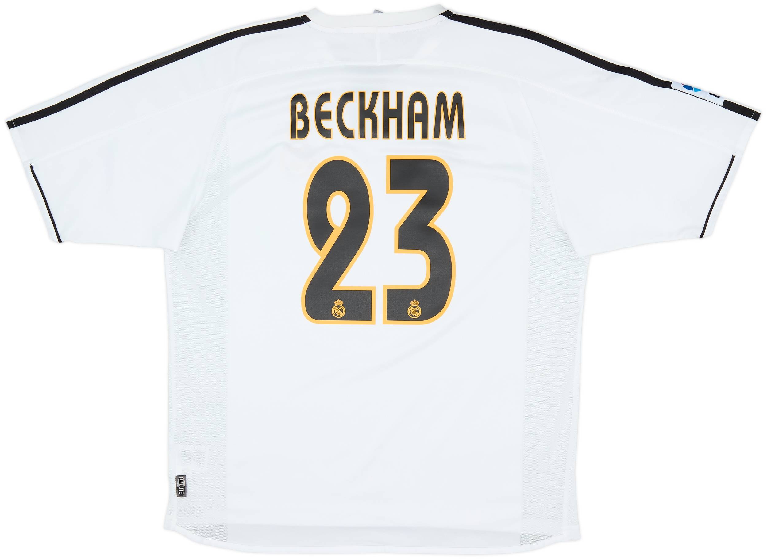 レアル・マドリード BECKHAM 23番 シャツ 2003-04 Real Madrid Home Shirt Beckham #23 - 8/10 - (L)