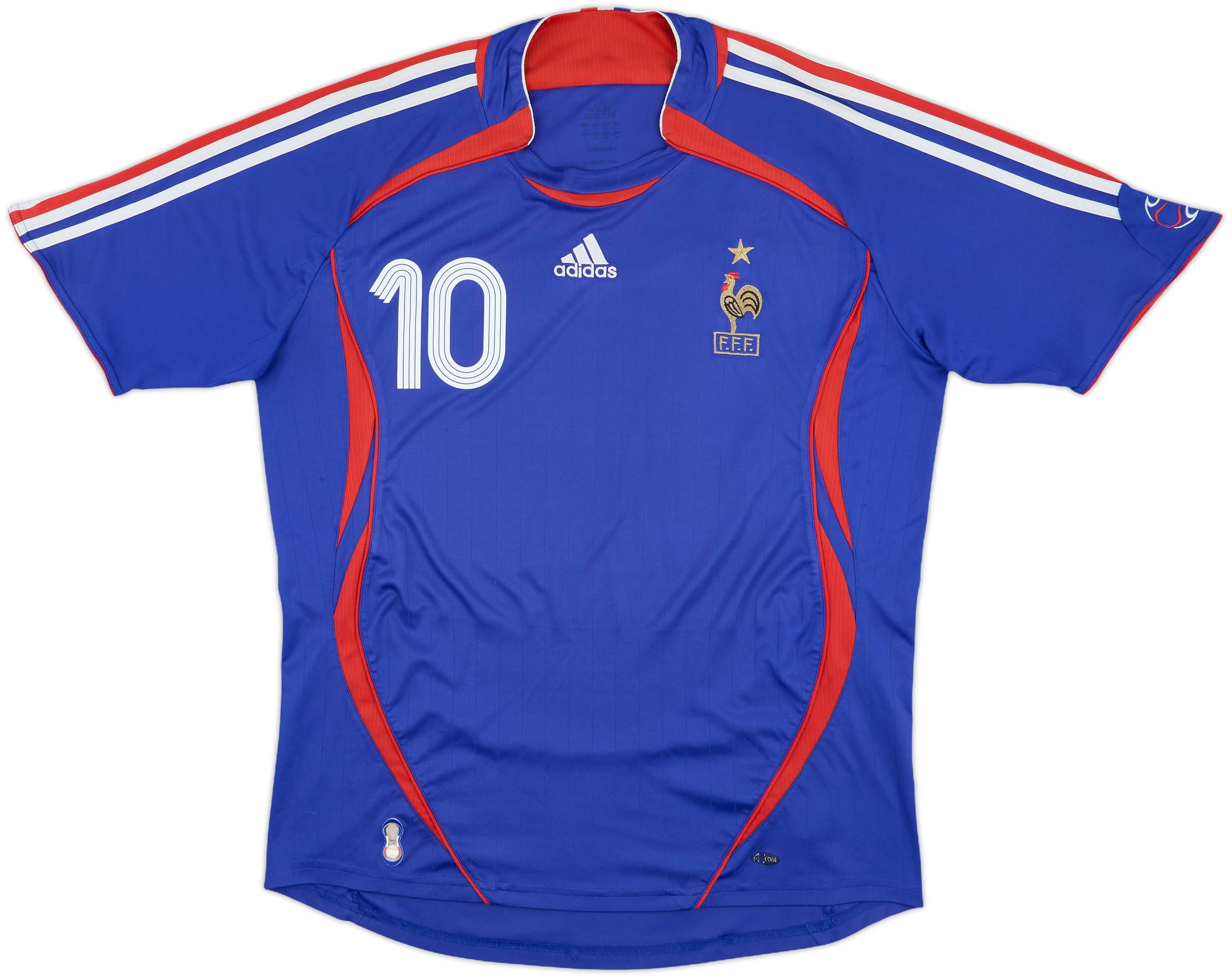 2006 フランス代表 No.10 ZIDANE France 2006 World Cup Final Zidane #10 Adidas Soccer