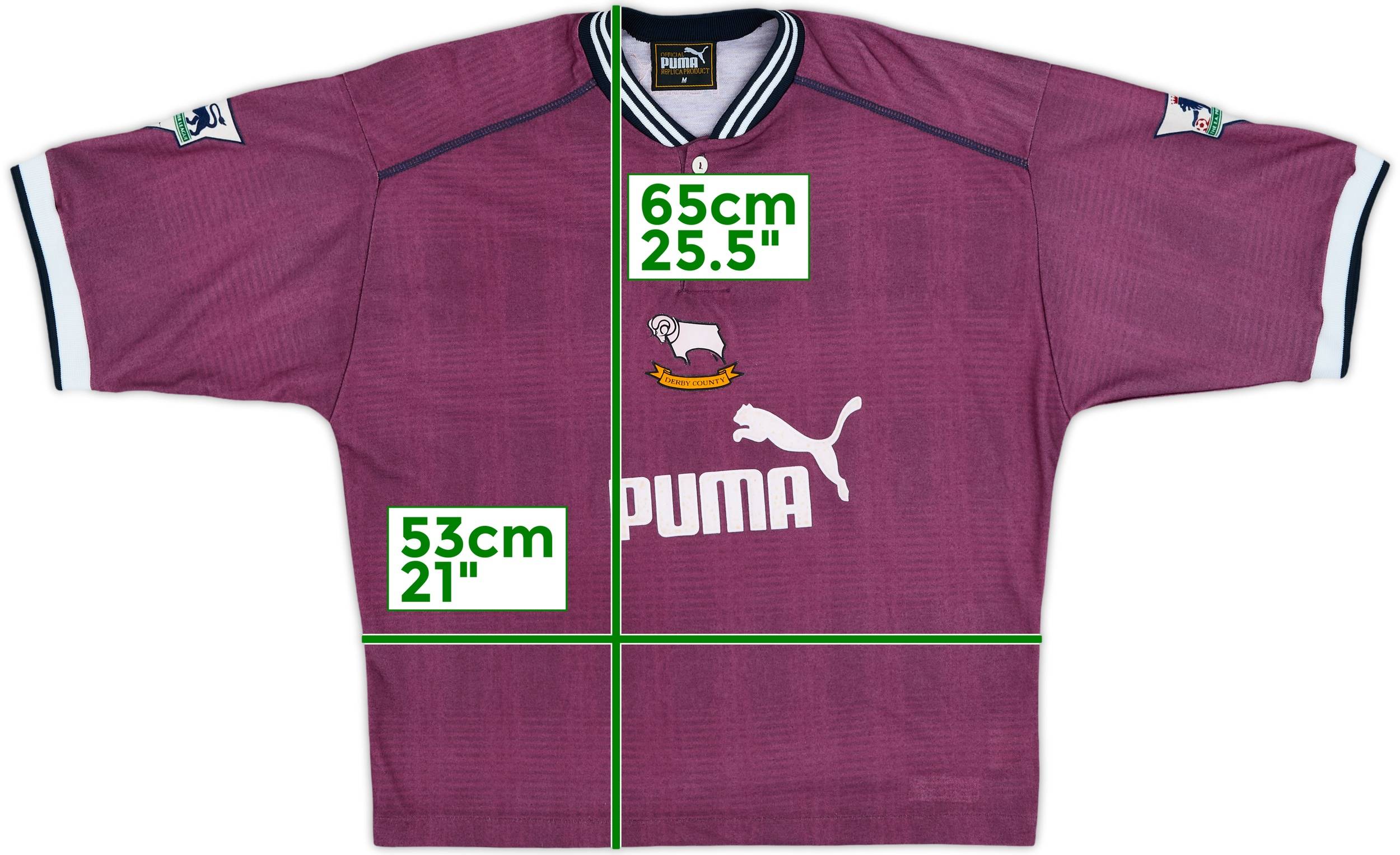 1996-97 Derby County Away Shirt - 7/10 - (M)