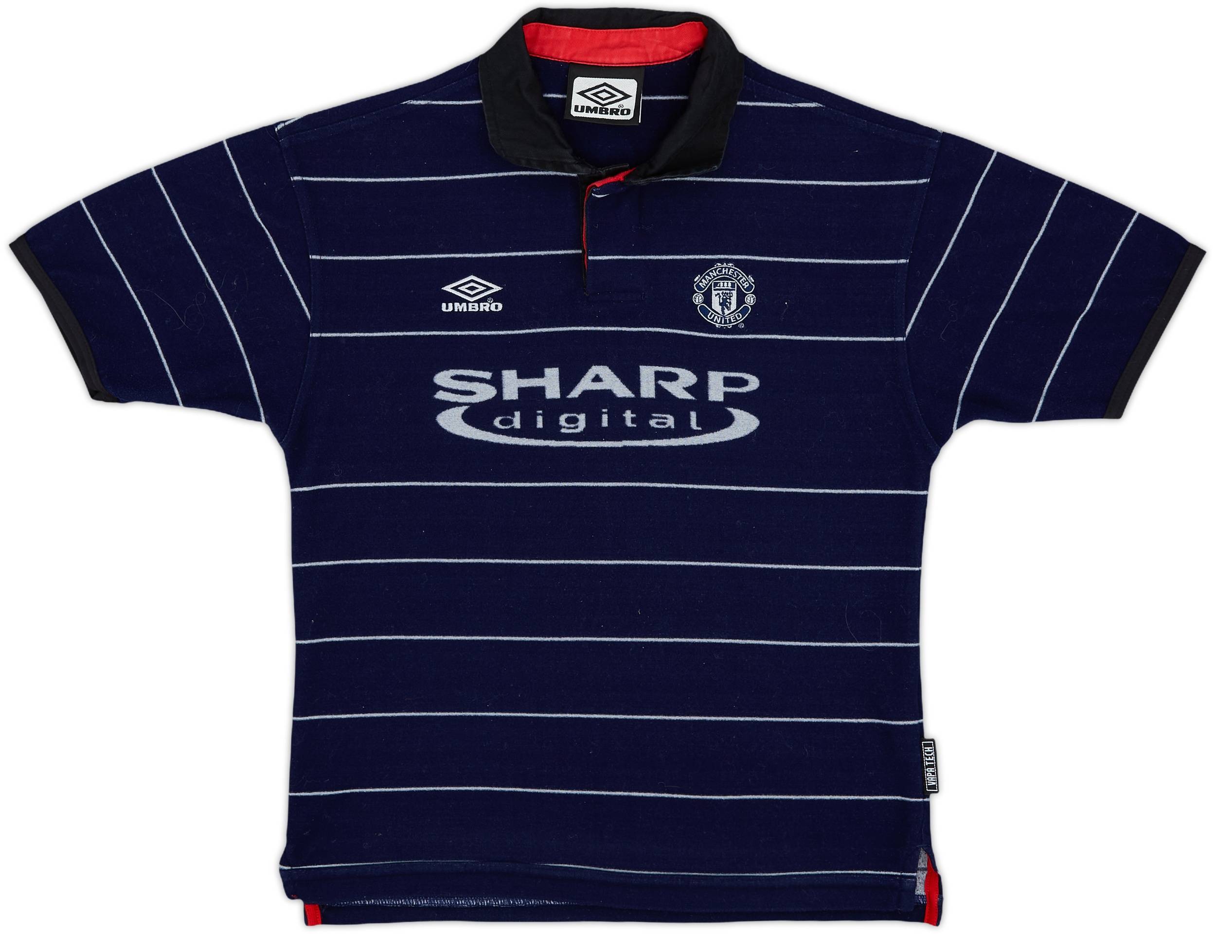1999-00 Manchester United Away Shirt Cole #9 - 6/10 - (M.Boys)