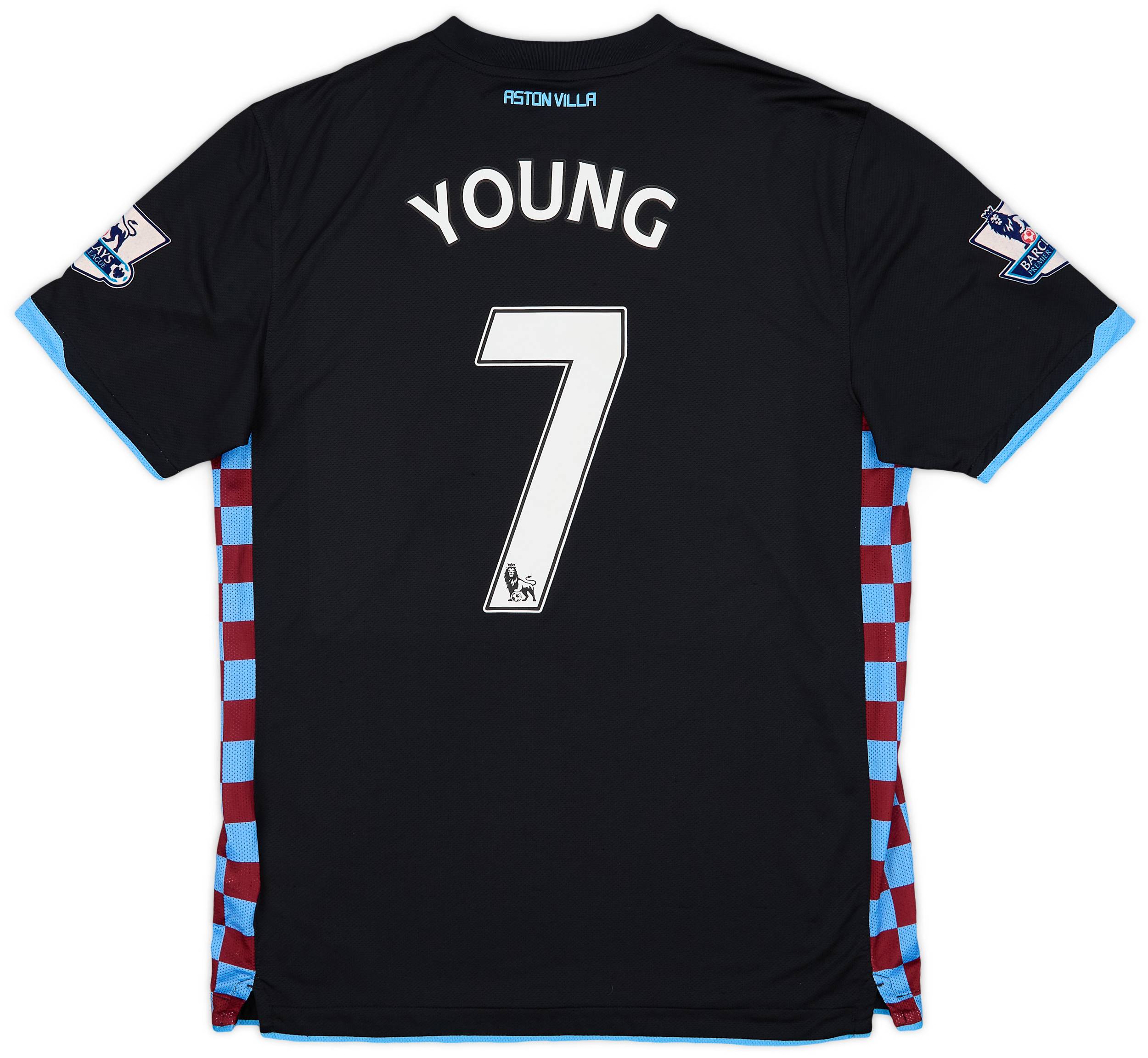 2010-11 Aston Villa Away Shirt Young #7 - 9/10 - (L)