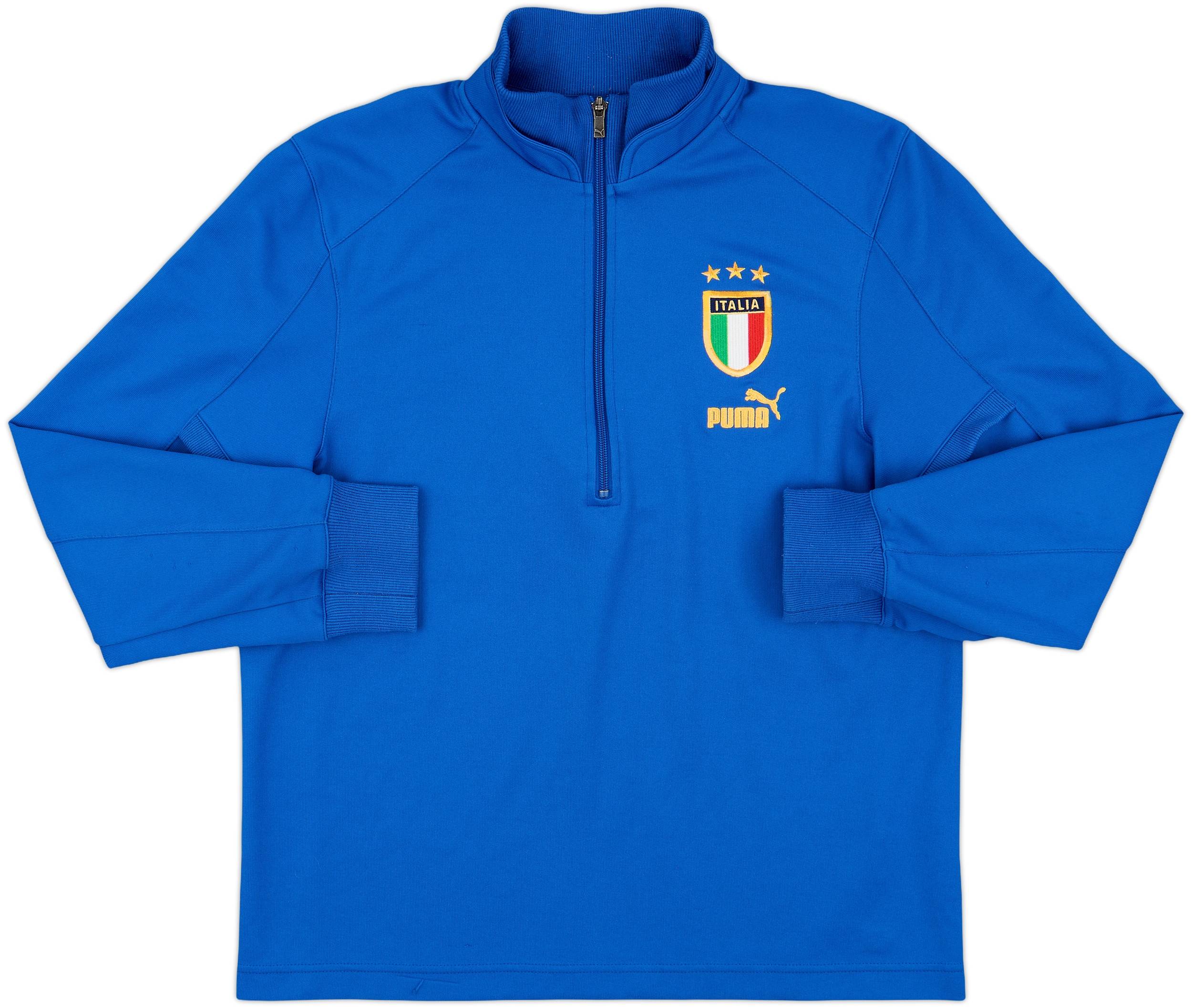 トップス Italy 2004-05 Italy Puma 1/2 Zip Sweat Top - 9/10 - (L)