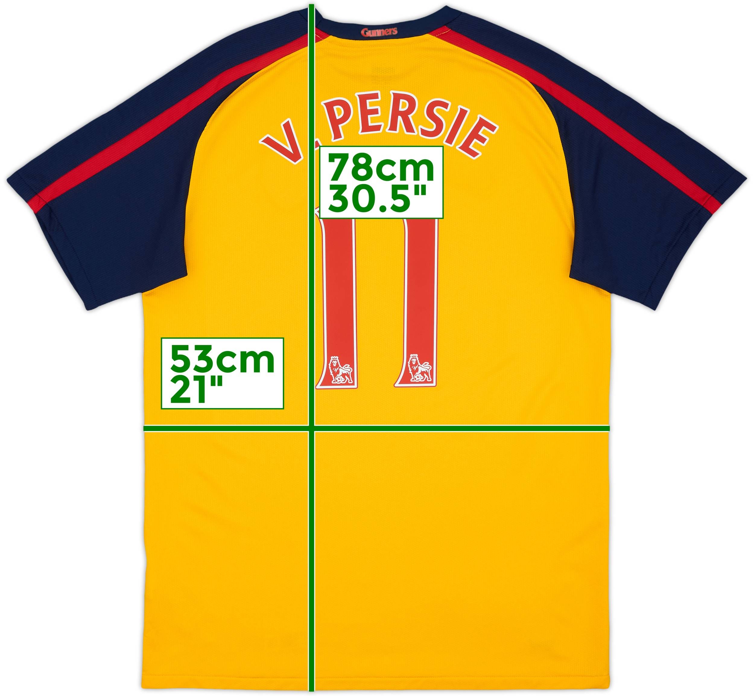 2008-09 Arsenal Away Shirt V.Persie #11 - 8/10 - (M)