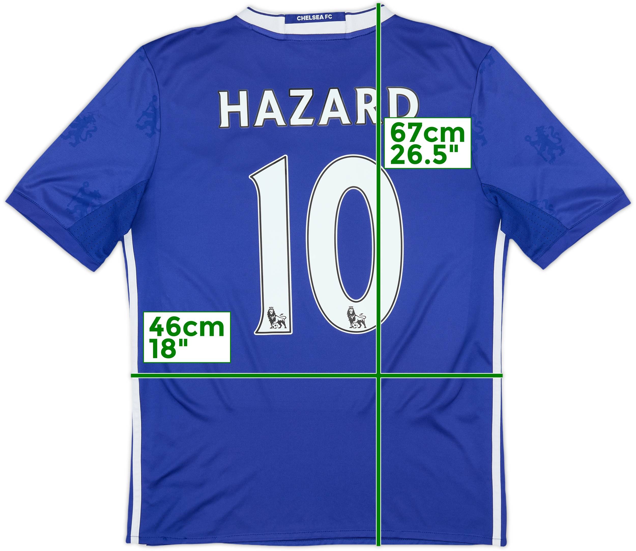 Chelsea HAZARD 10 シャツ CHELSEA NIKE 2019/2020 FOOTBALL HOME JERSEY #10 EDEN HAZARD SIZE