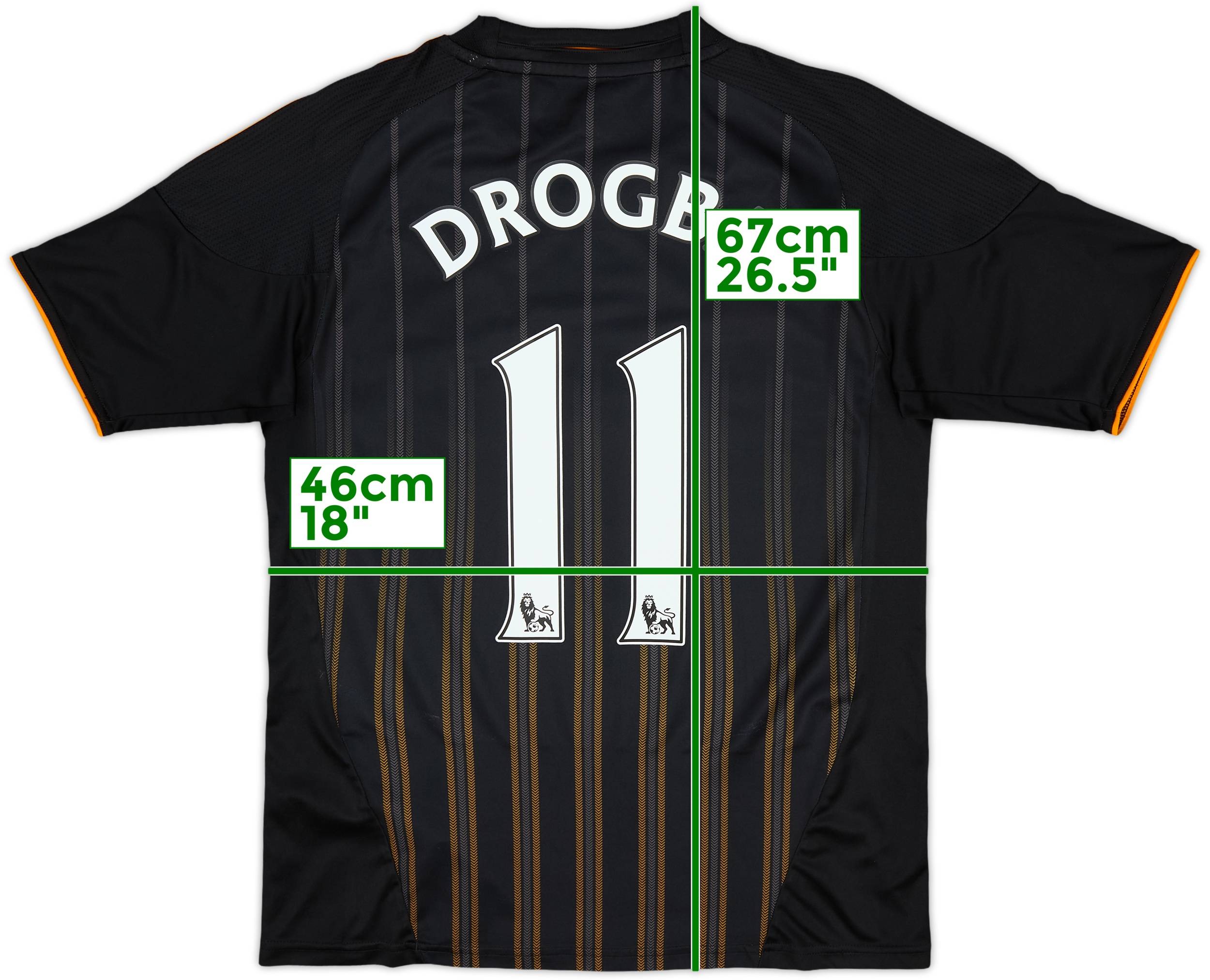 Chelsea FC ドログバ 11番 シャツ Drogba 11 L Chelsea FC 2011 12 Home UCL Final Football Shirt