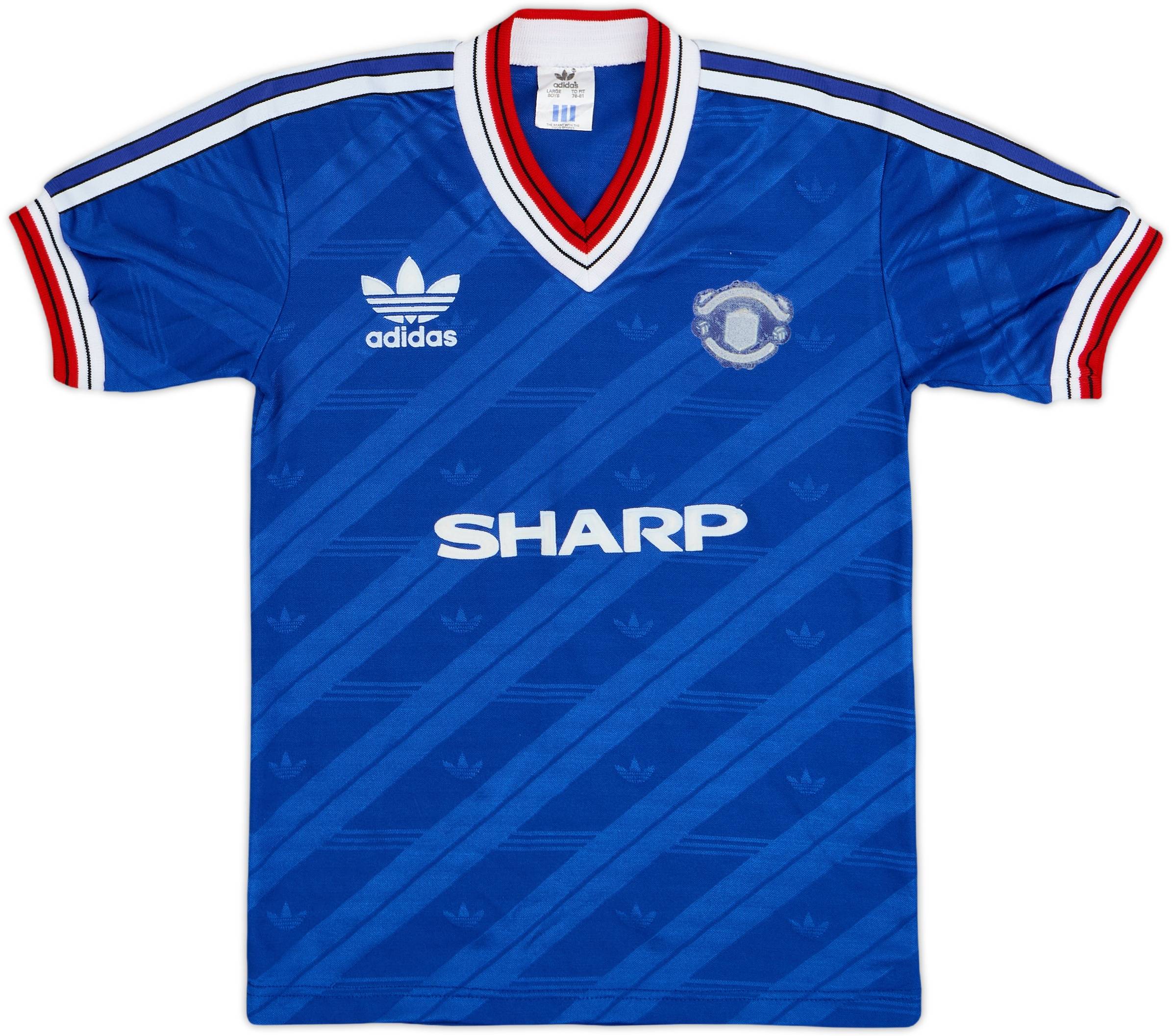 Adidas Man United 1986 Shirt Blue Retro Football Shirts Manchester