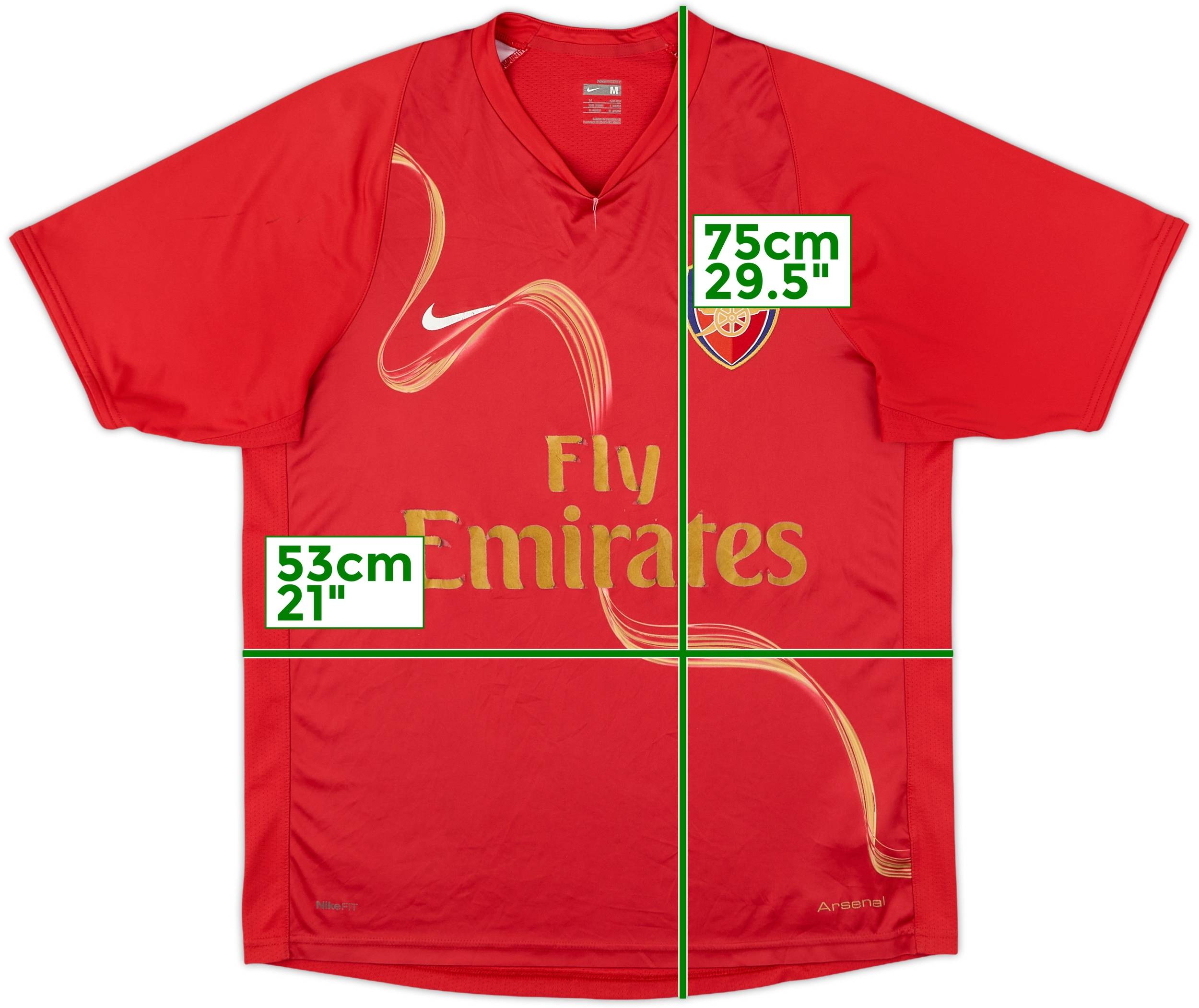 NIKE ナイキ アーセナル トレーニングシャツ2008-09 2008-09 Arsenal Nike Training Shirt - 5/10 - (M)