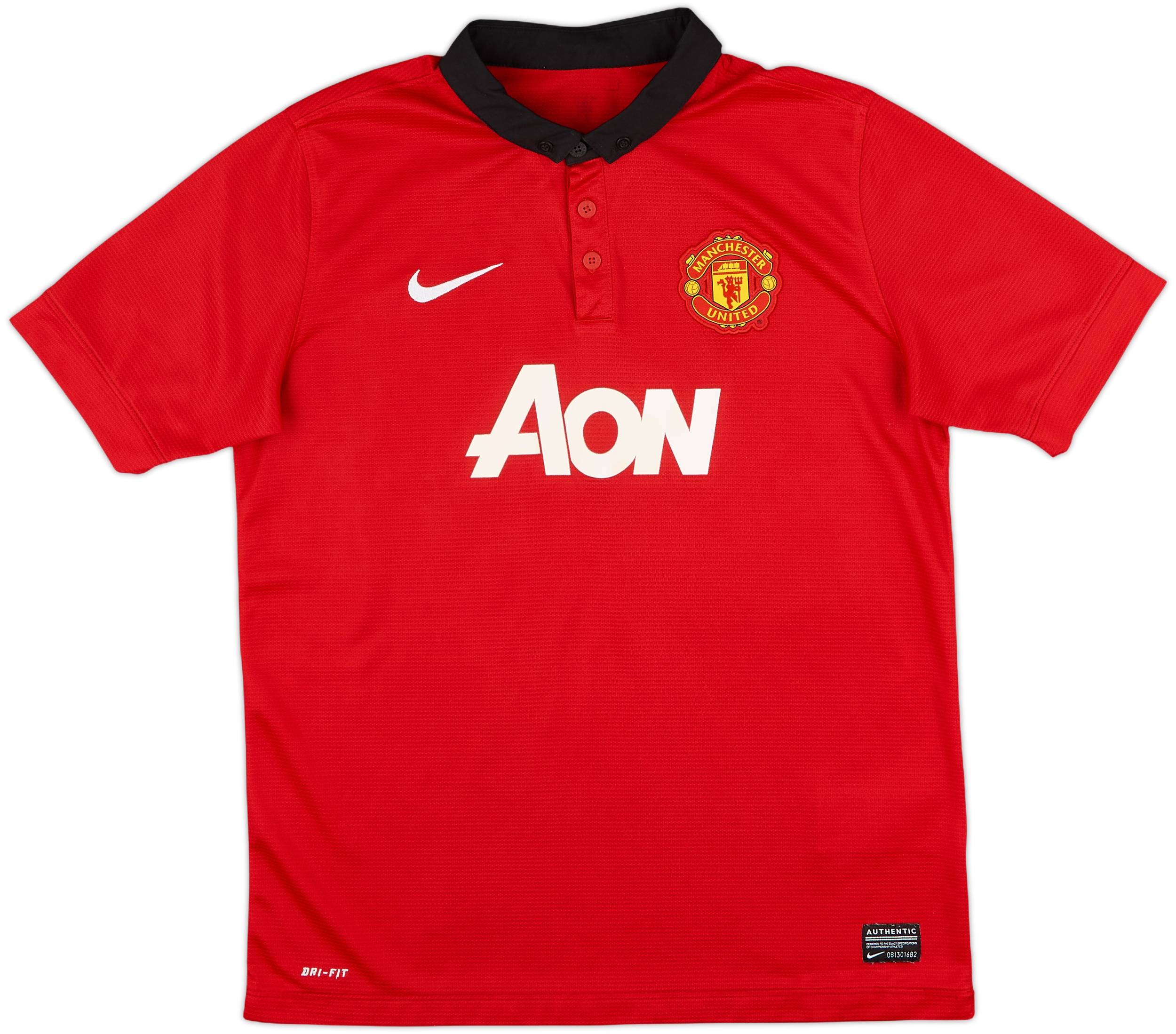 2013-14 Manchester United Home Shirt v. Persie #20 - 8/10