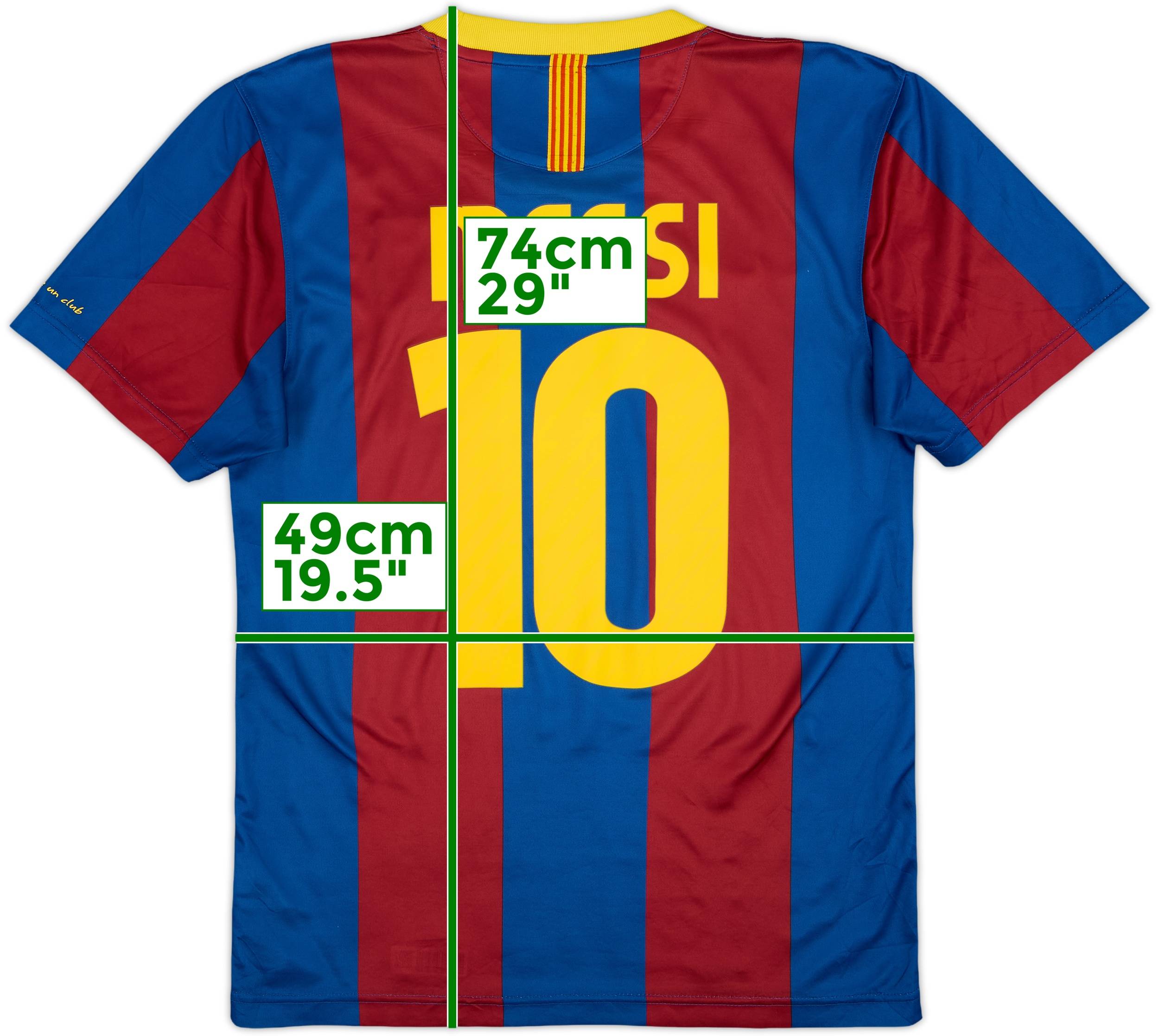 2010-11 Barcelona Basic Home Shirt Messi #10 - 9/10 - (S)