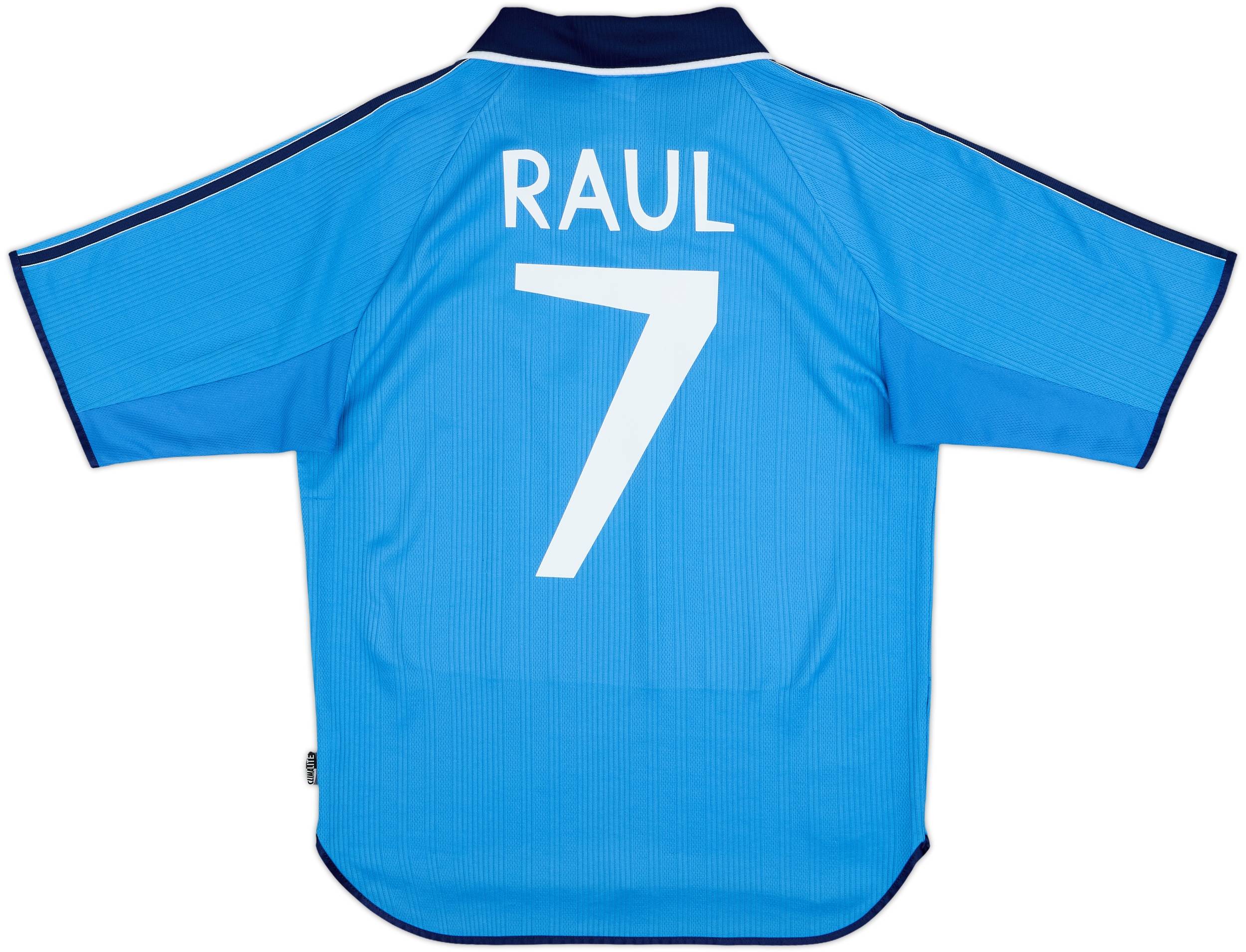 アディダス 00s real madrid #7 raul M  1999-00 Real Madrid adidas Reissue Home Shirt Raul #7