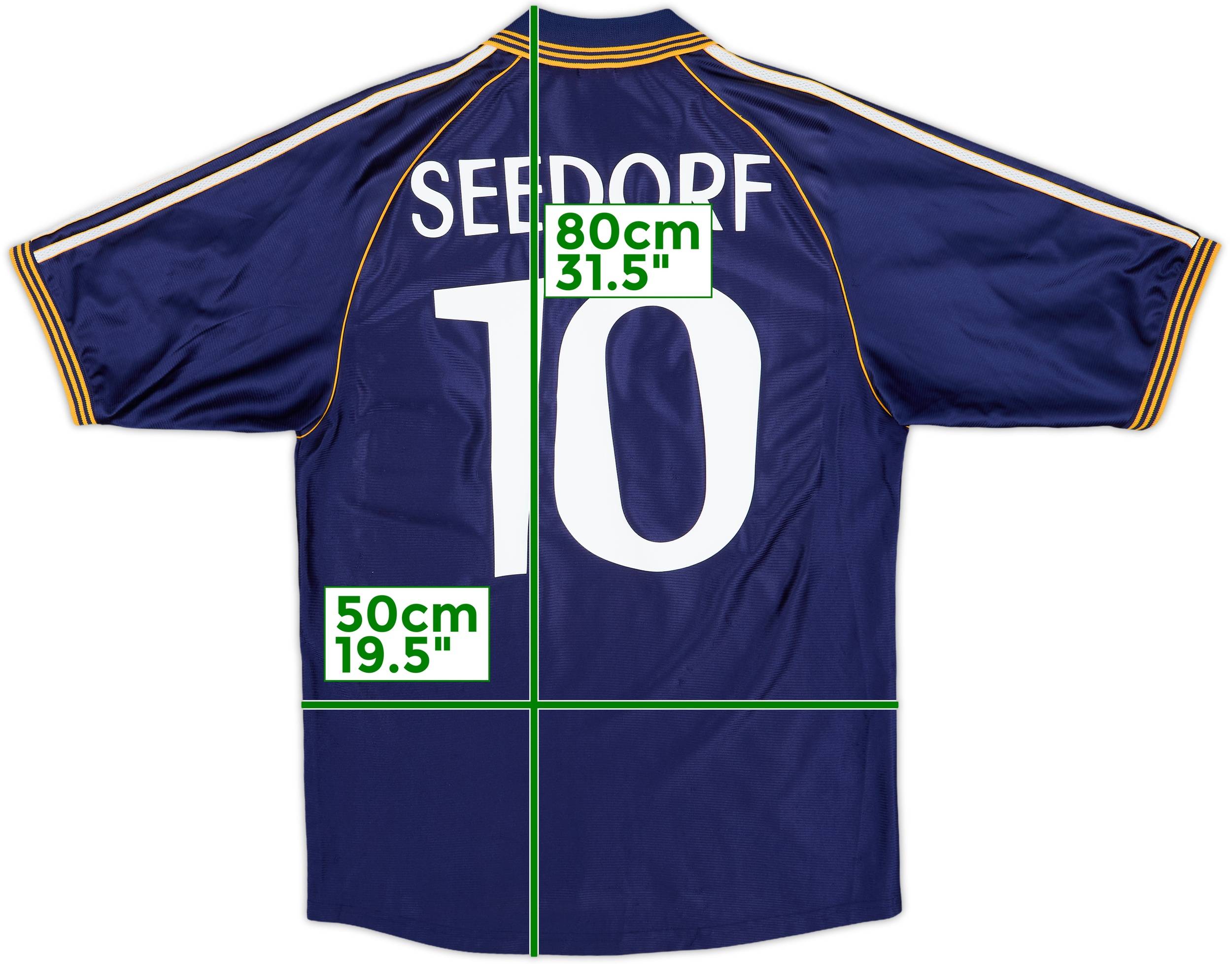 1998-99 Real Madrid Third Shirt Seedorf #10 - 9/10 - (M)