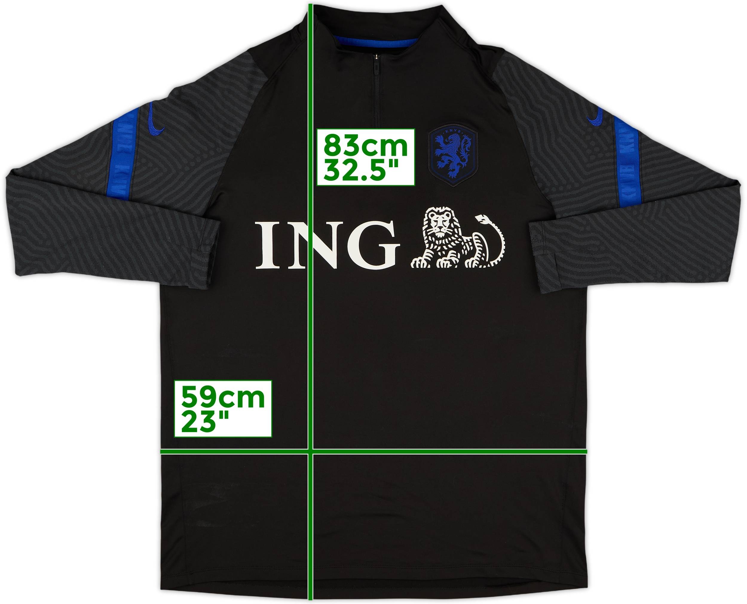 2020-21 Netherlands Nike 1/4 Zip Drill Top 6/10 (XL)