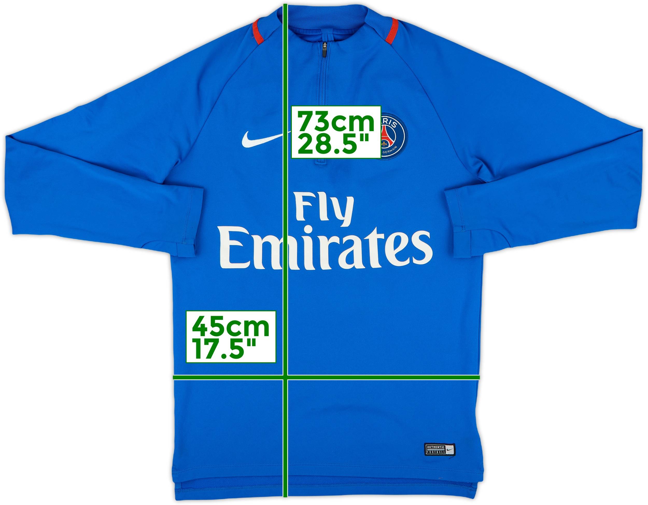 PSG ドリルトップS 2018-19 Paris Saint-Germain Nike 1/4 Zip Sweat Top - 9/10 - (S)