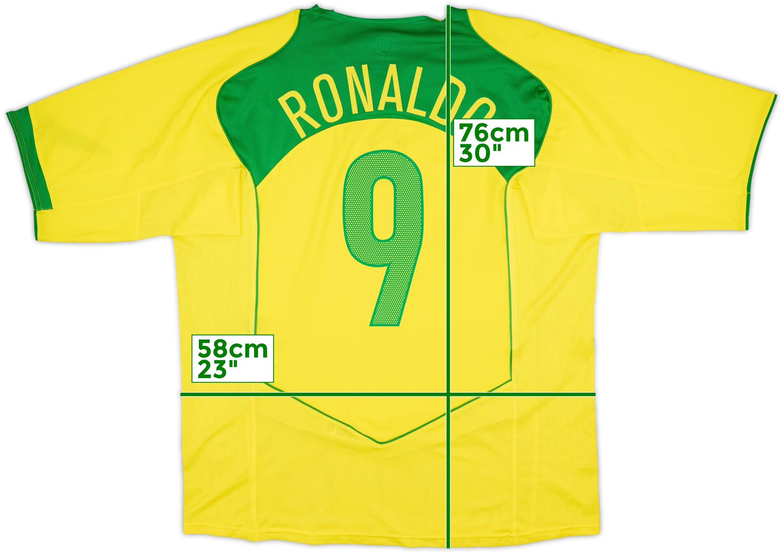 2004-06 Brazil Home Shirt Ronaldo #9 (XL)