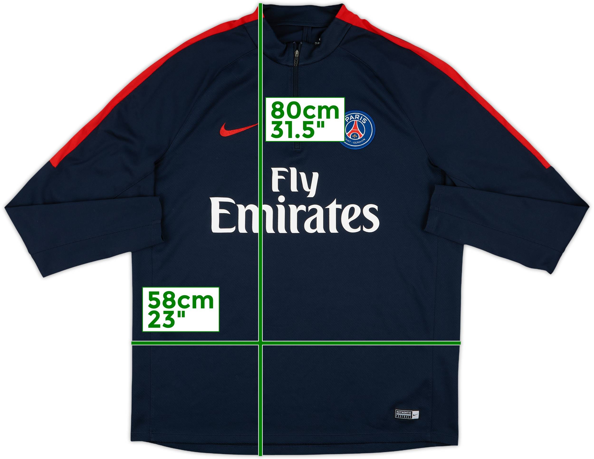 Nike PSG ハーフジップジャージ ネイビー PSG x Nike ☆ ジップアップジャケットAnthem PSG Academy Pro