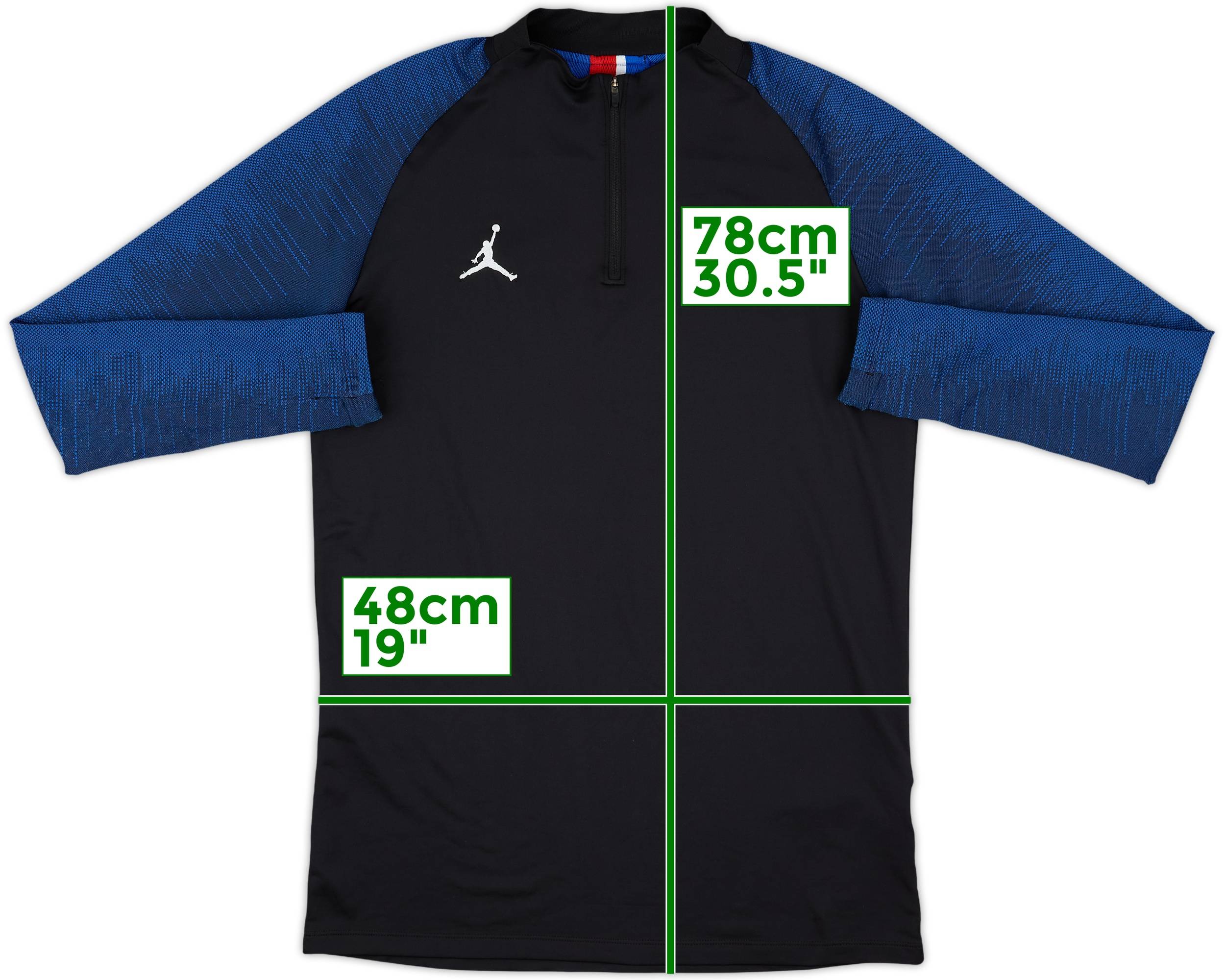 2020-21 Paris Saint-Germain Nike 1/4 Zip Sweat Top - 10/10 - (M)