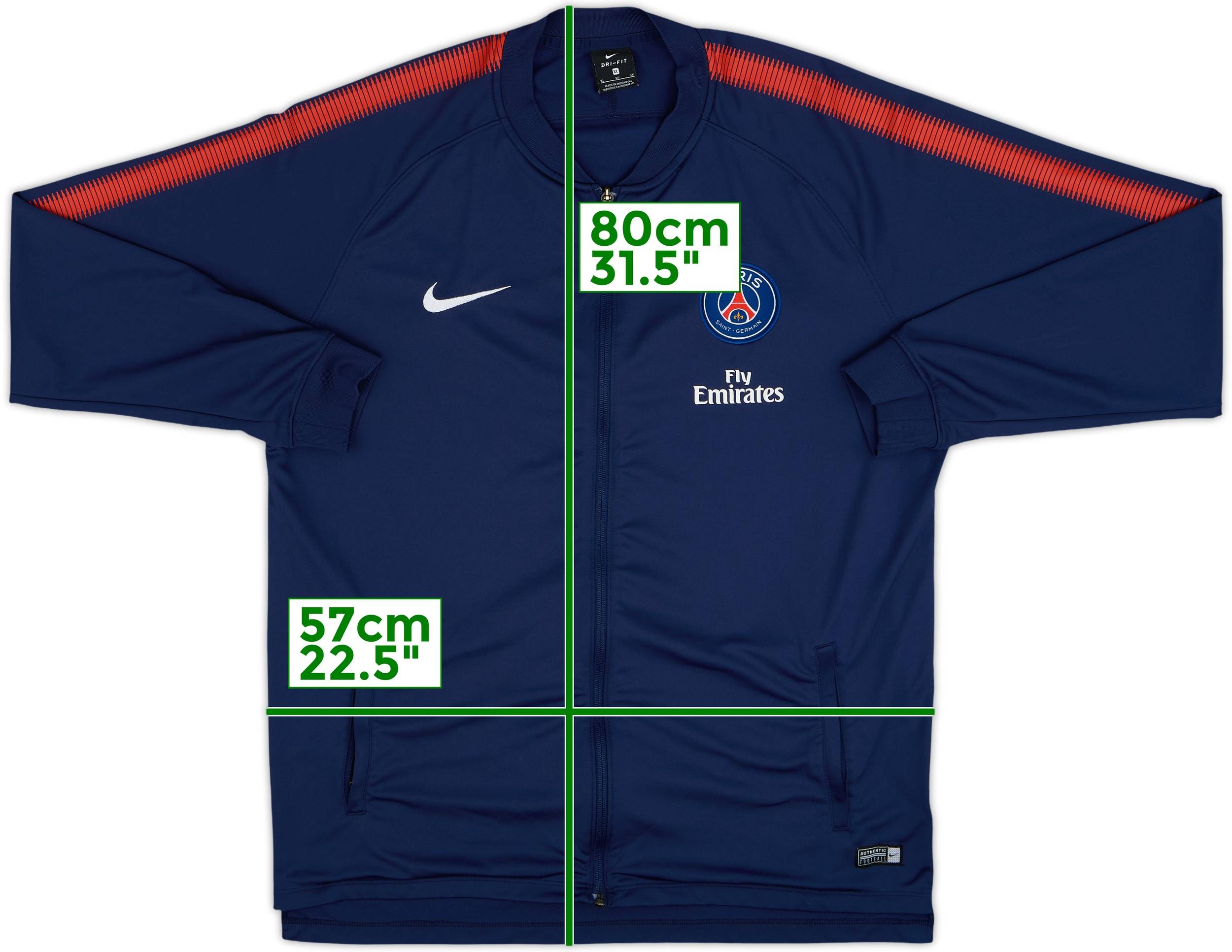 【 NIKE 】PARIS SAINT-GERMAIN ジャージ L 2018-19 Paris Saint-Germain Nike 1/4 Zip Drill Top - 6/10 - (L)