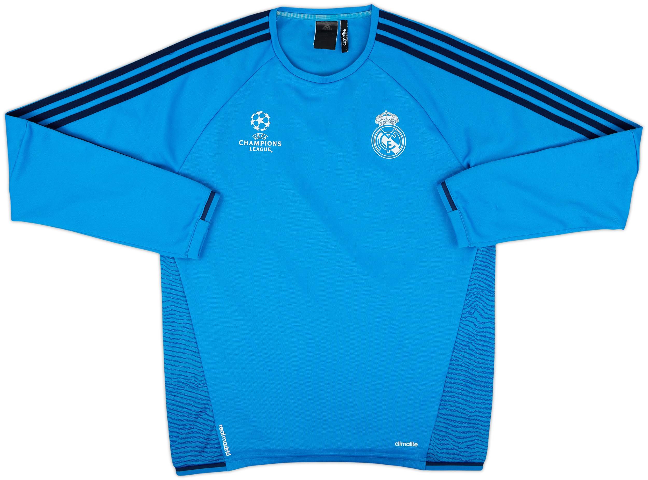2015-16 Real Madrid CL adidas Sweat Top - 9/10 - (M)