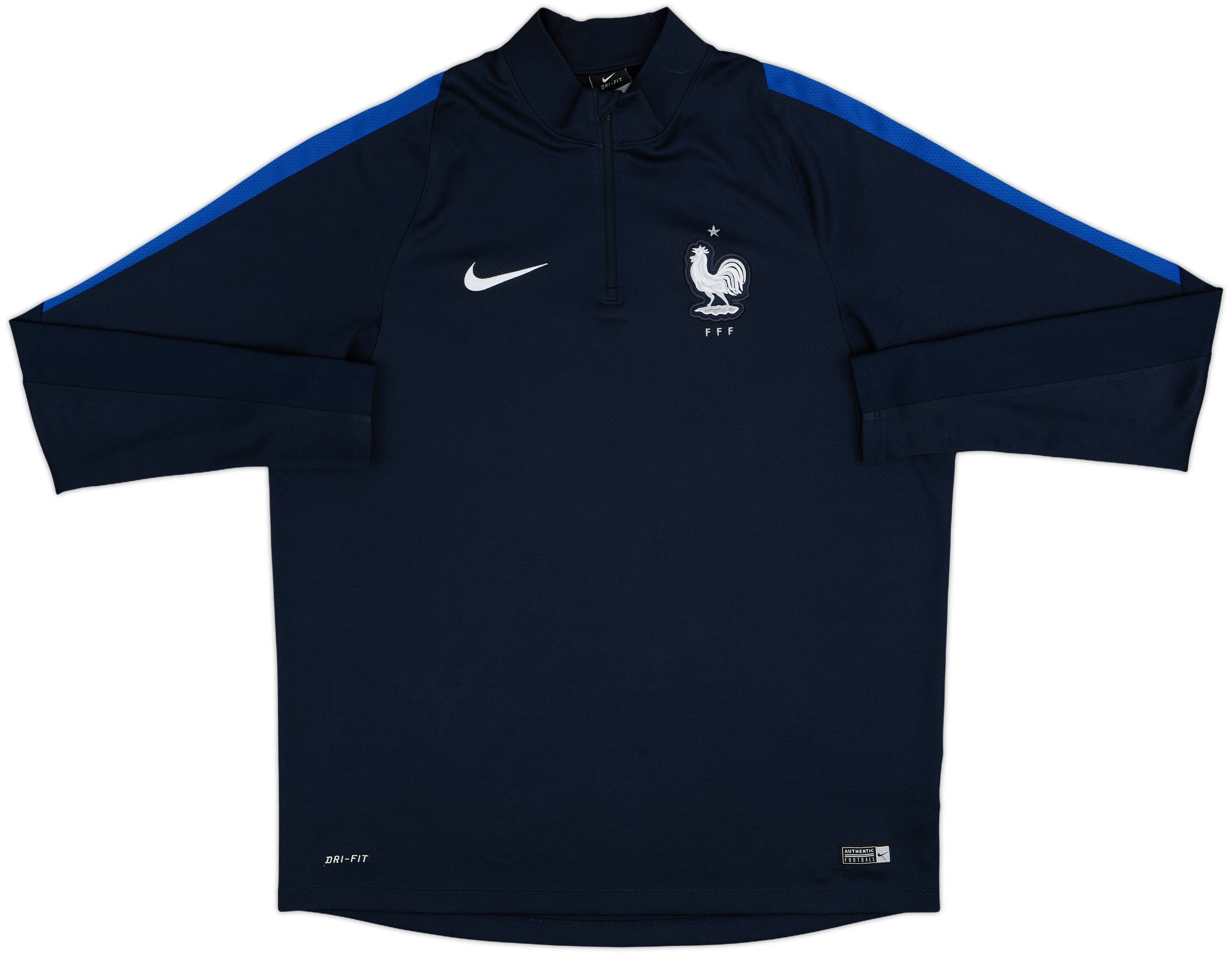 2016-17 France Nike 1/4 Zip Sweat Top 9/10 (XL)