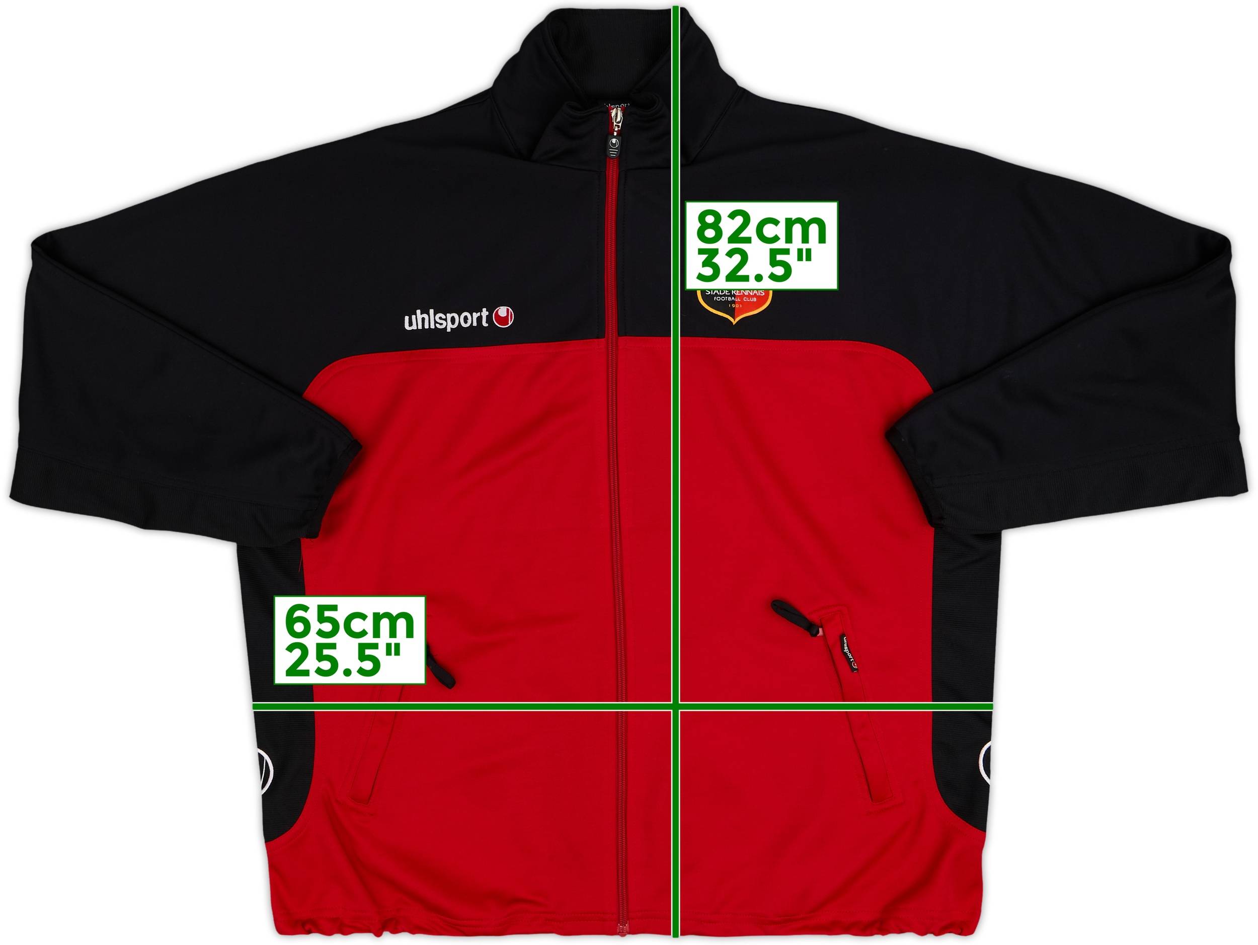 2002-04 Stade Rennais Uhlsport Track Jacket - 8/10 - (XL)