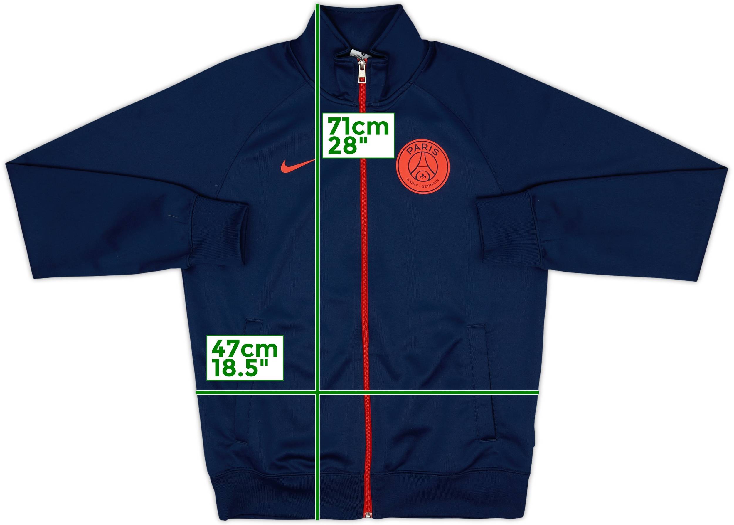 【 NIKE 】PARIS SAINT-GERMAIN ジャージ L 2017-18 Paris Saint-Germain Nike 1/4 Zip Track Jacket - 8/10
