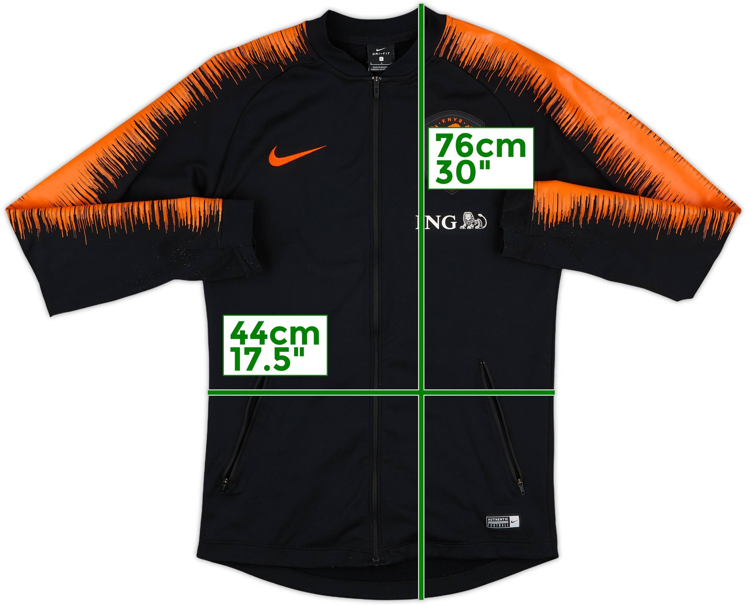 2018-19 Netherlands Nike Track Jacket - 9/10 - (S)