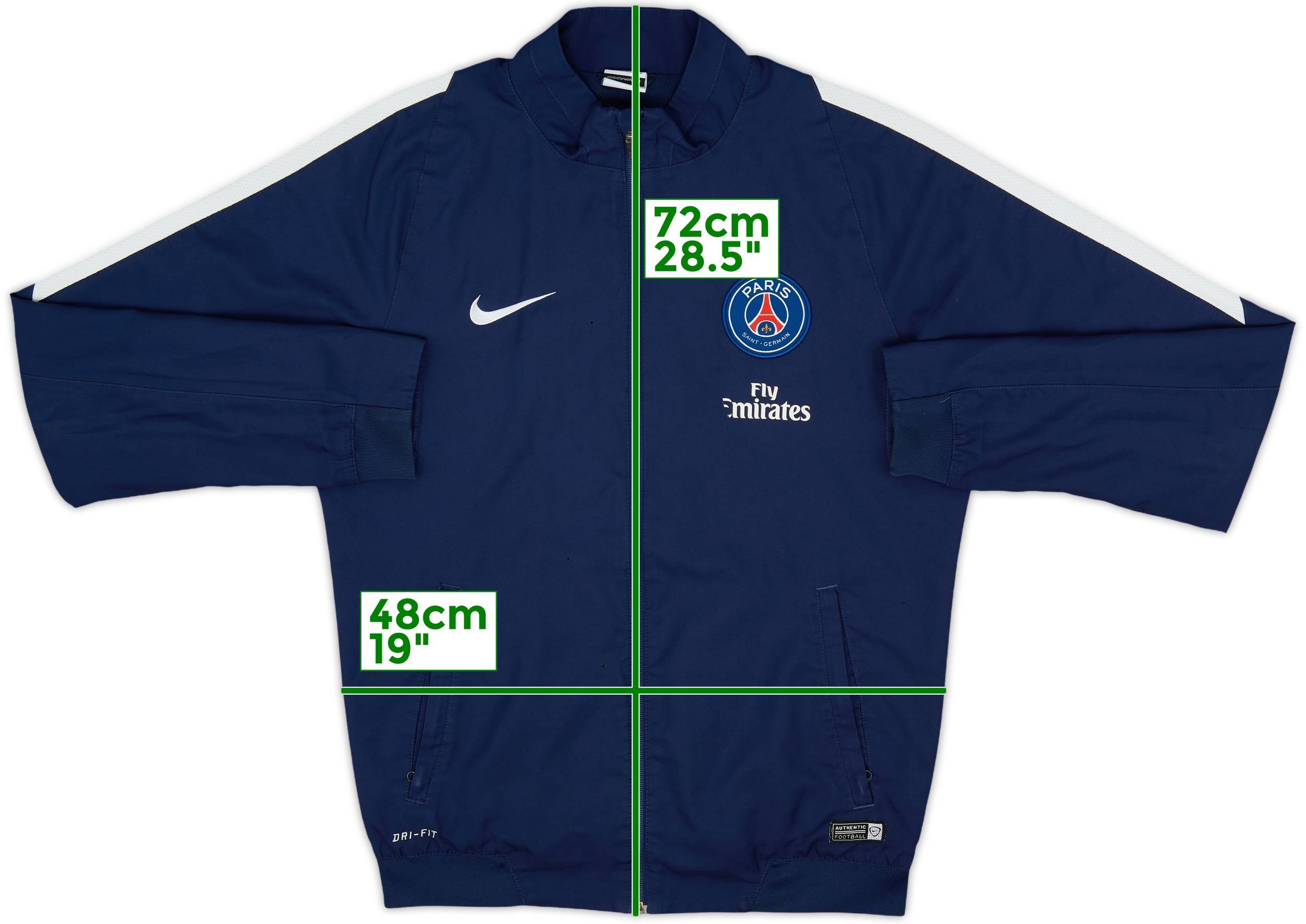 2015-16 Paris Saint-Germain Nike Track Jacket 6/10 (M)