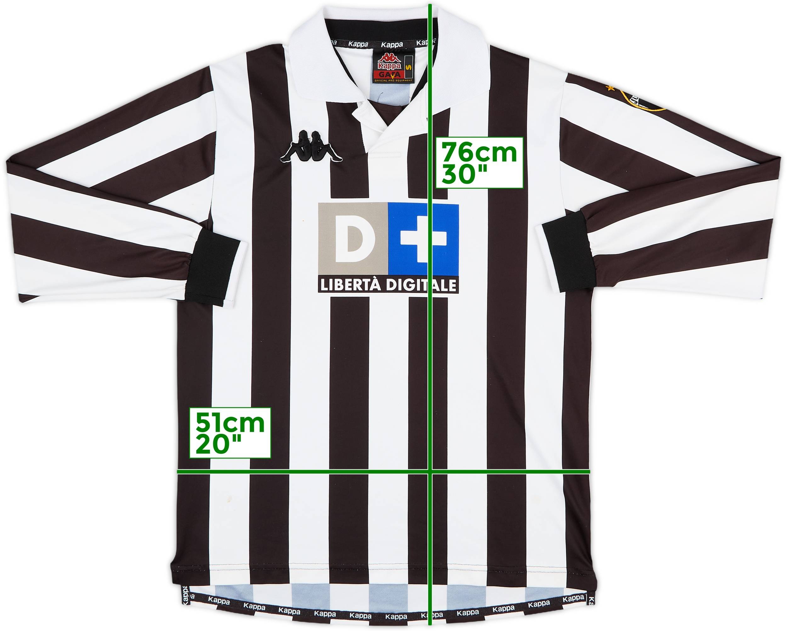 1998-99 Juventus Home L/S Shirt - 8/10 - (S)