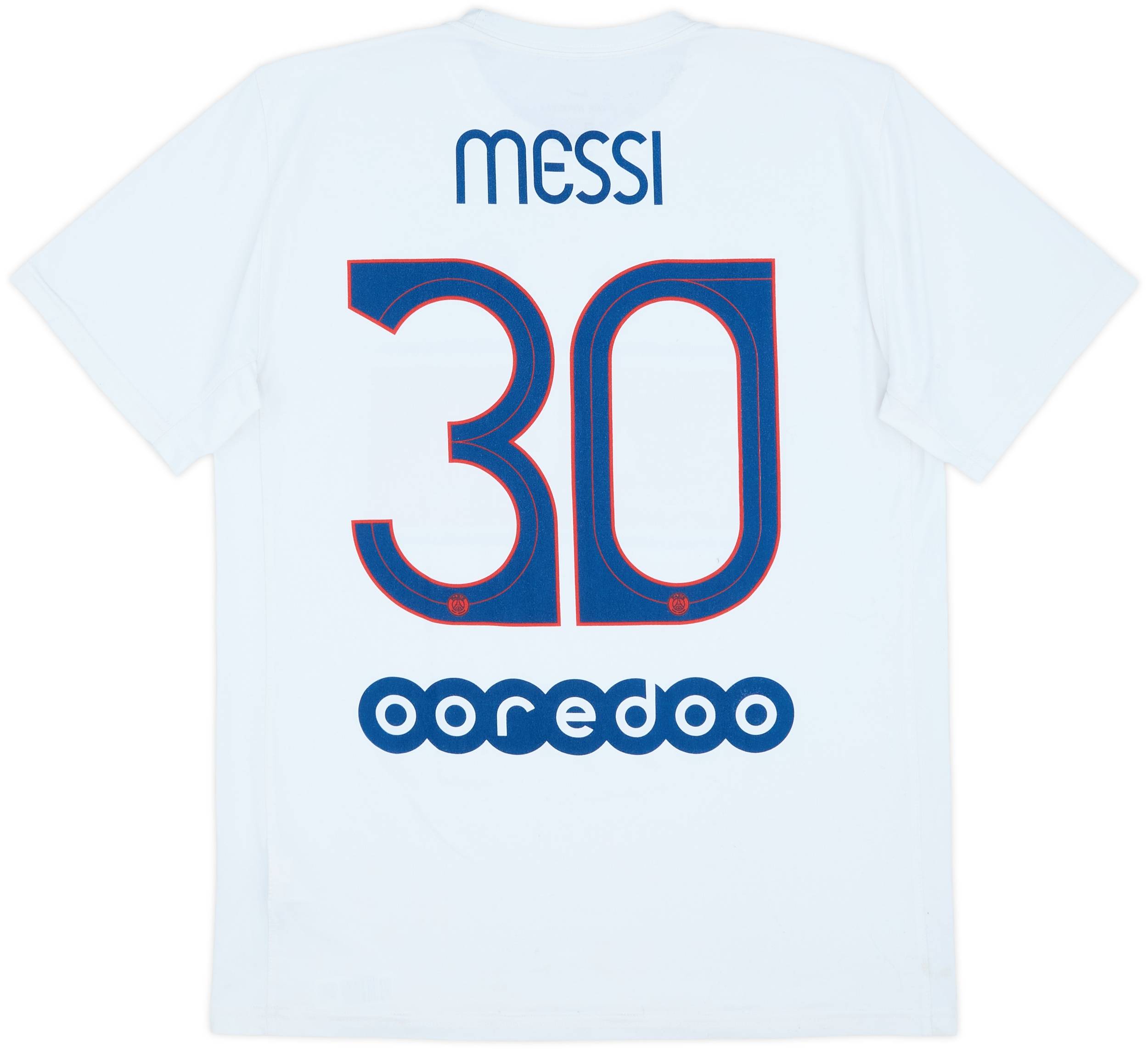 2021-22 Paris Saint-Germain Nike Messi #30 Tee - 8/10 - (M)