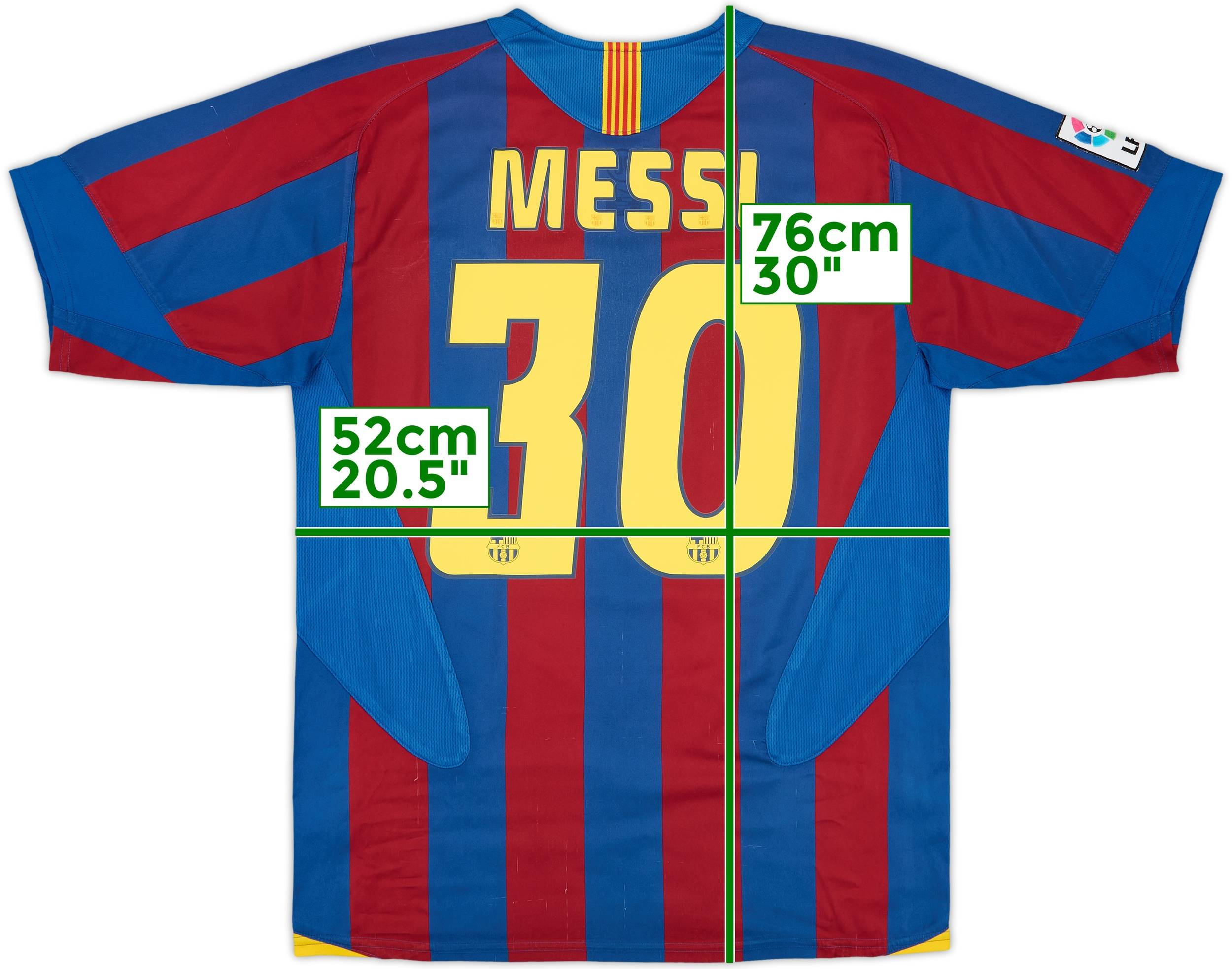 2005-06 Barcelona Home Shirt Messi #30 - 8/10 - (S)