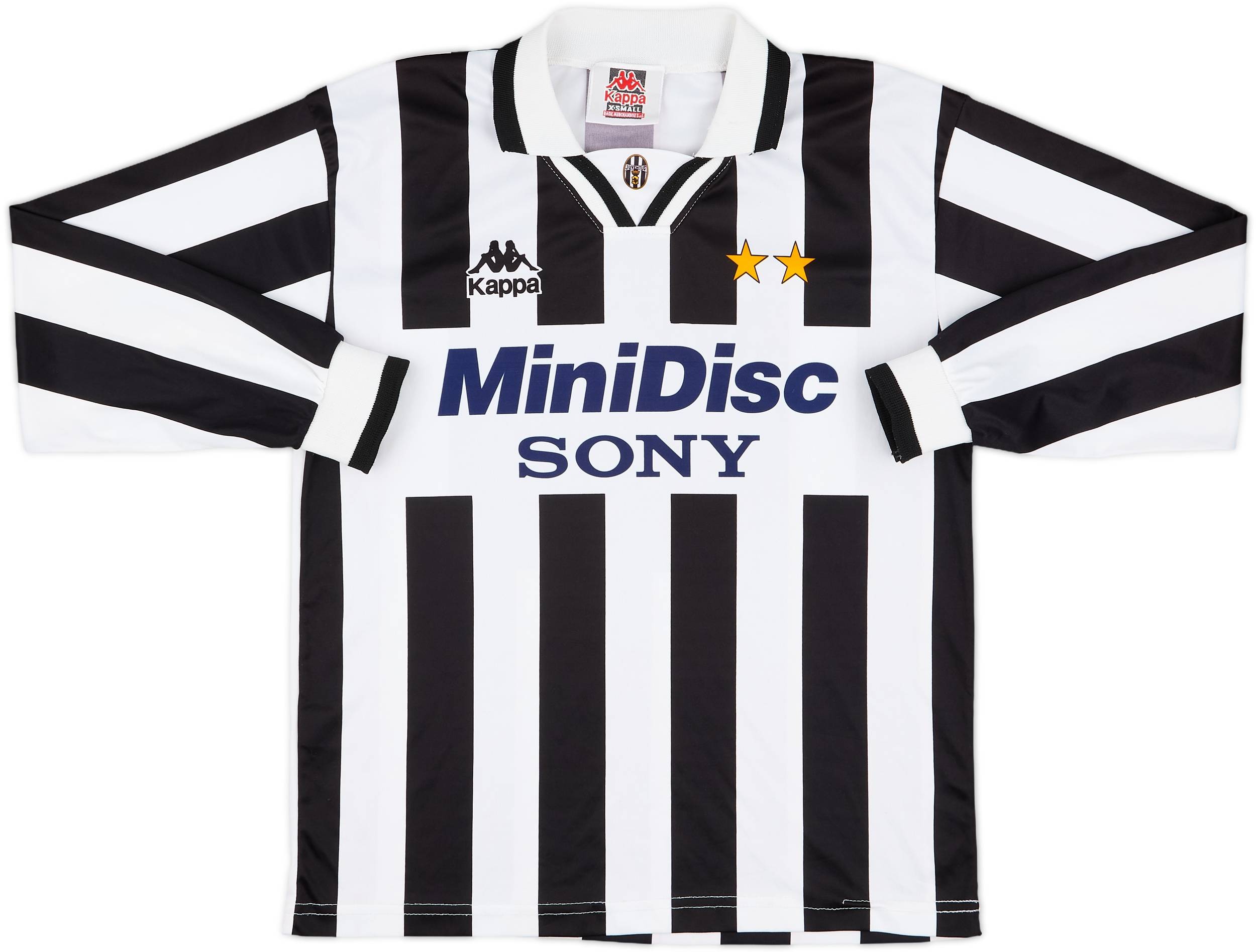 1995-96 Juventus Basic Home L/S Shirt - 7/10 - (XL.Boys)