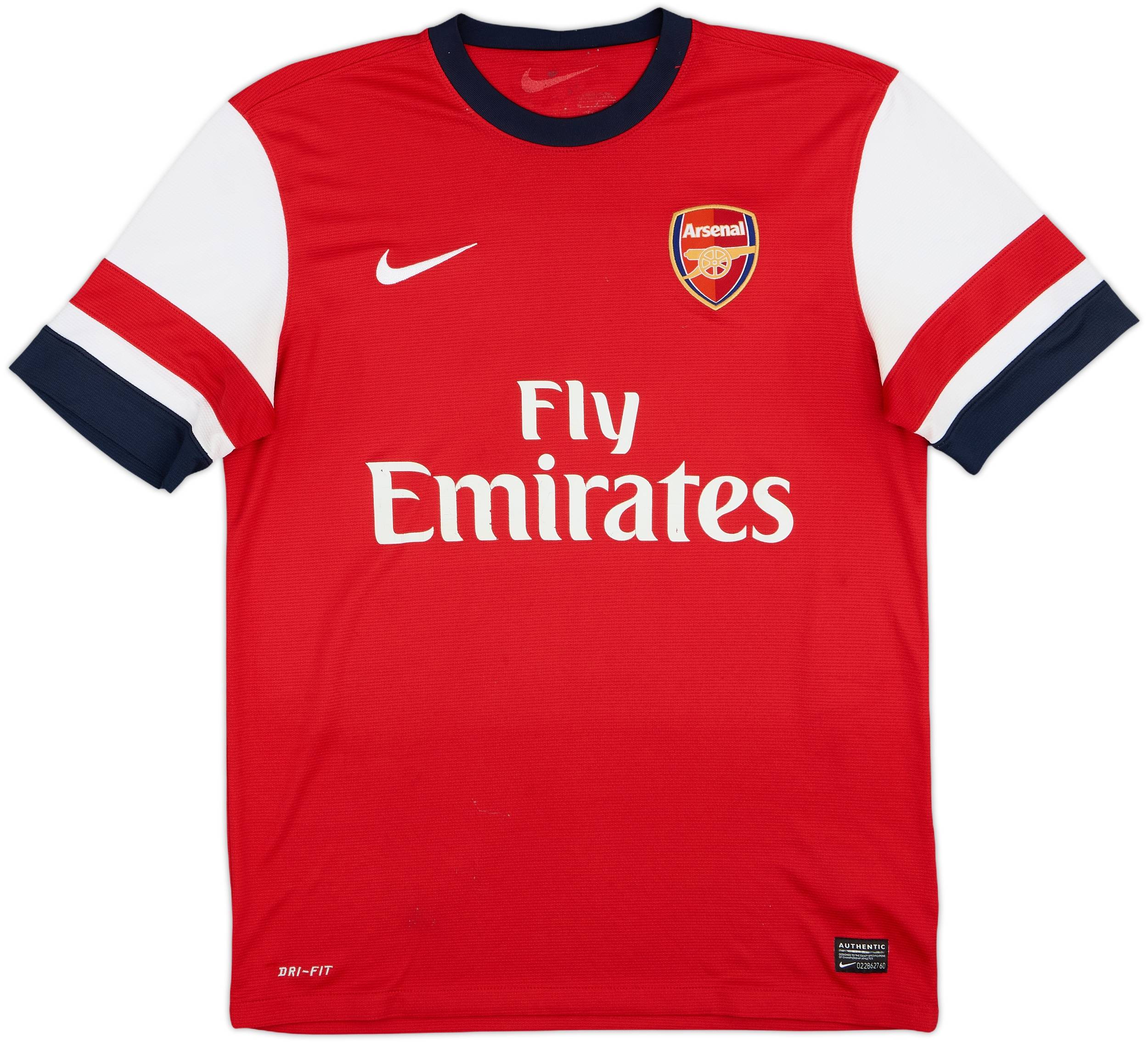 2012-14 Arsenal Home Shirt Arteta #8 - 6/10 - (M)
