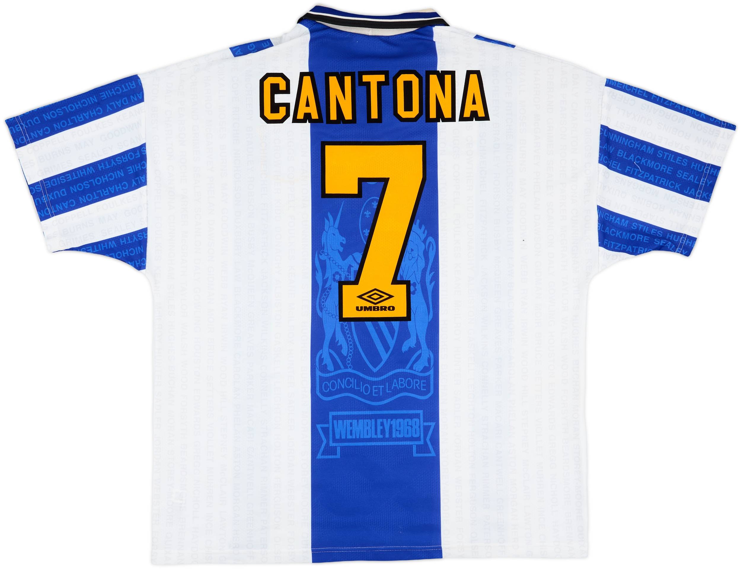 【美品】マンチェスターU/94-96/H #7 カントナ 1994-96 Manchester United Home Shirt Cantona #7 - 7/10 - (L)