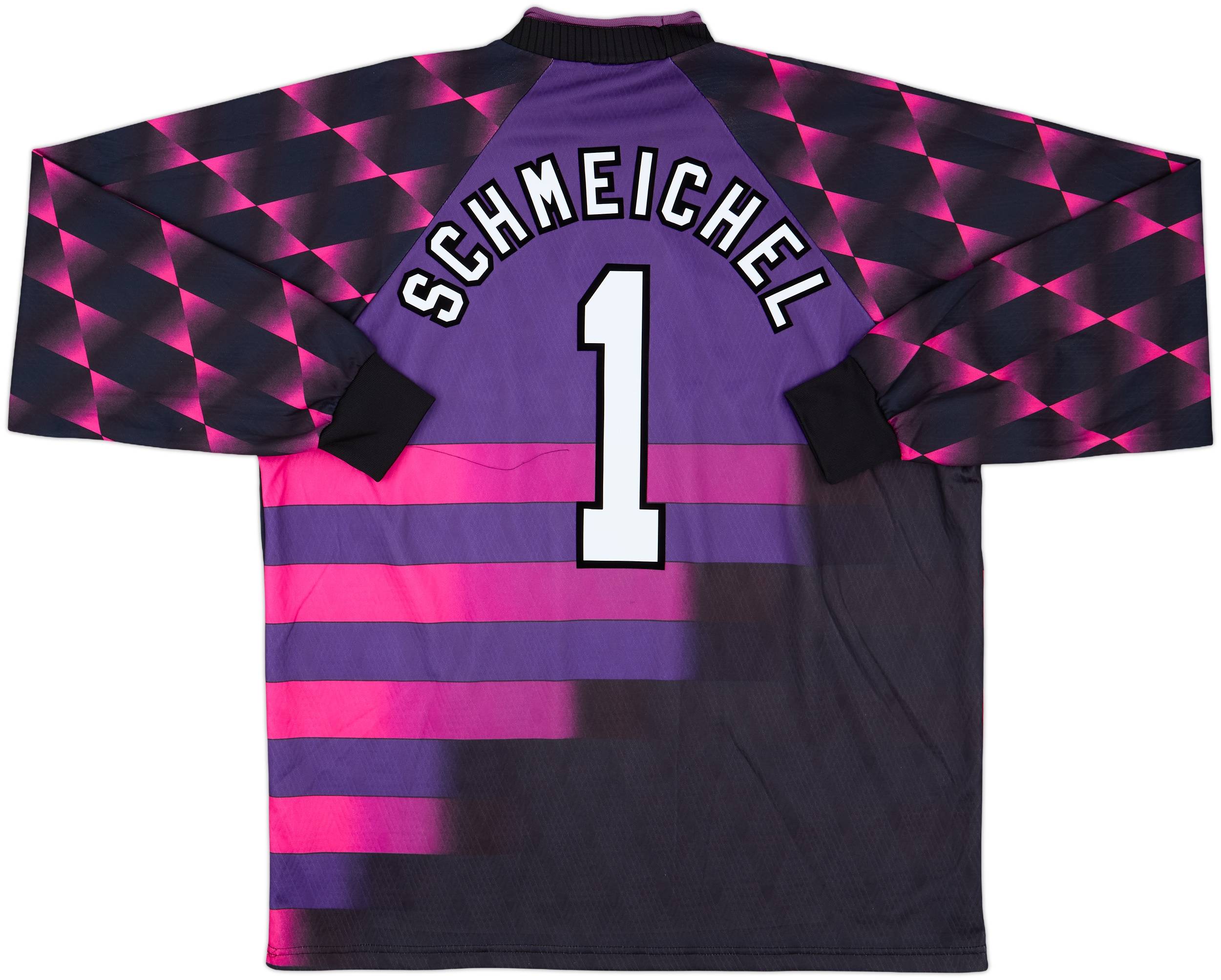 ウェア Manchester United 96/97 S/S Uniform #14 1996-97 Manchester United GK Shirt Schmeichel #1 - 10/10 - (XXL)